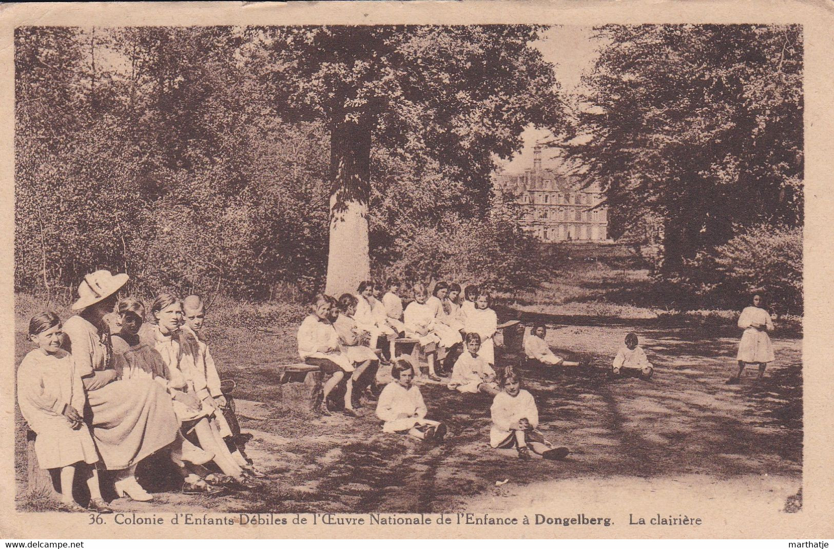 36. Colonie D'Enfants Débiles De L'Oeuvre Nationale De L'Enfance à Dongelberg. La Clairière - Jodoigne