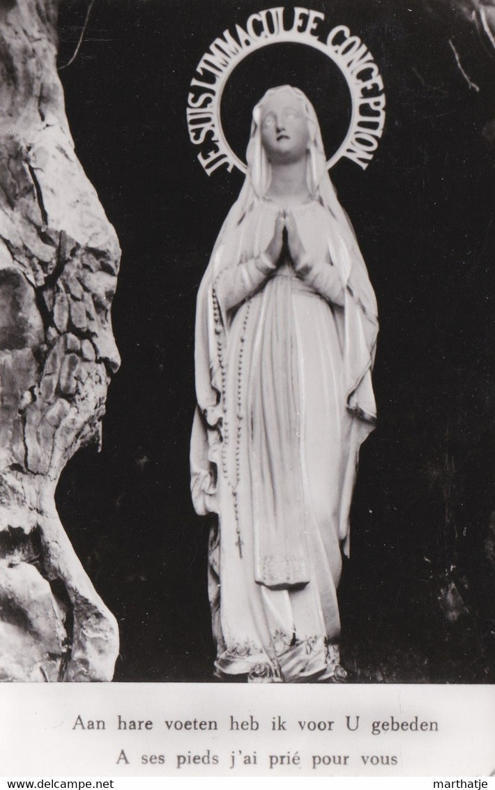 Aan Hare Voeten Heb Ik Voor U Gebeden - EDEGEM - O.L.Vrouw Van Lourdes - A Ses Pieds J'ai Prié Pour Vous - Edegem
