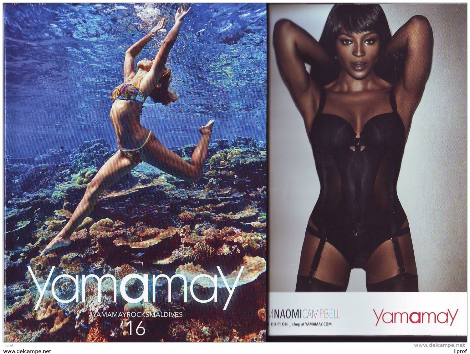 4 Cataloghi Intimo Yamamay 2016 , Naomi Campbell, Lena Gercke, Emily Di Donato, Maldives..... - Mode