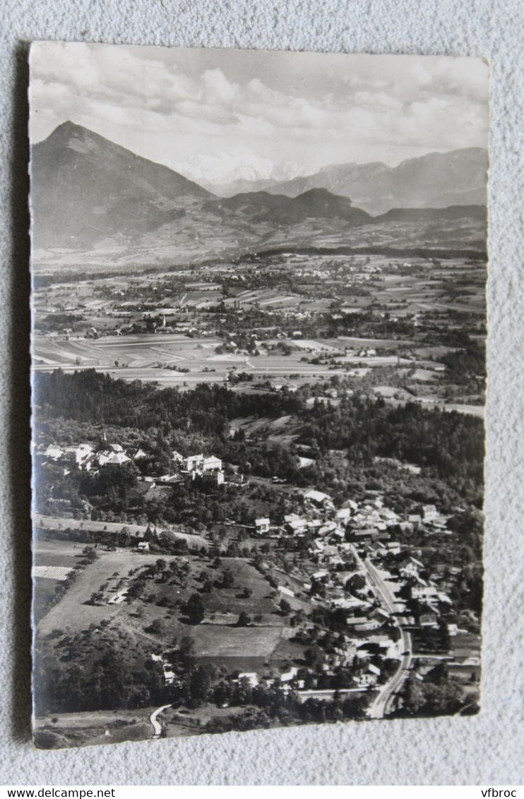Cpm 1957, Bonne Sur Menoge, Vue Générale Aérienne Et Mont Blanc, Haute Savoie 74 - Bonne