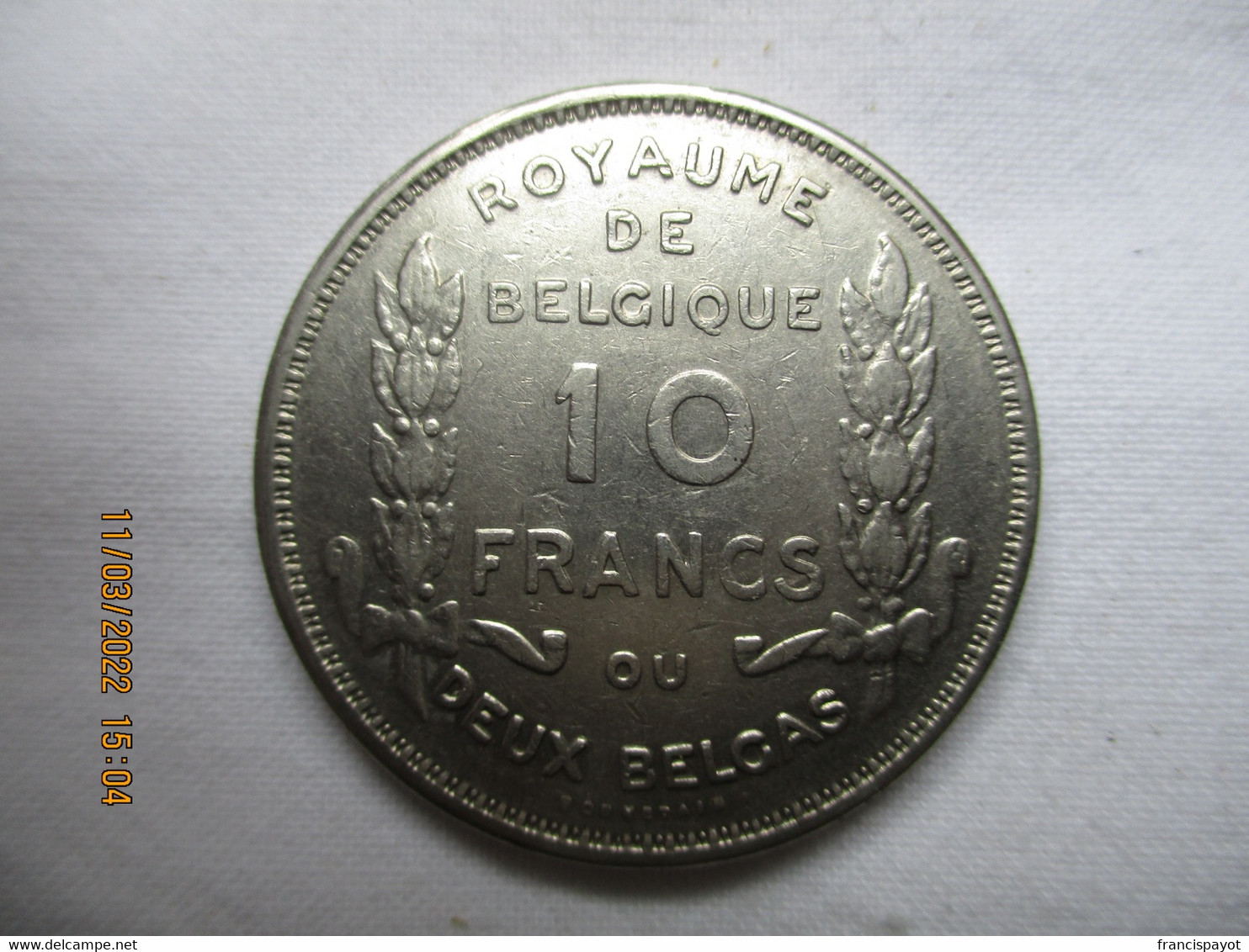 Belgique: 10 Francs 1930 - 10 Francs & 2 Belgas