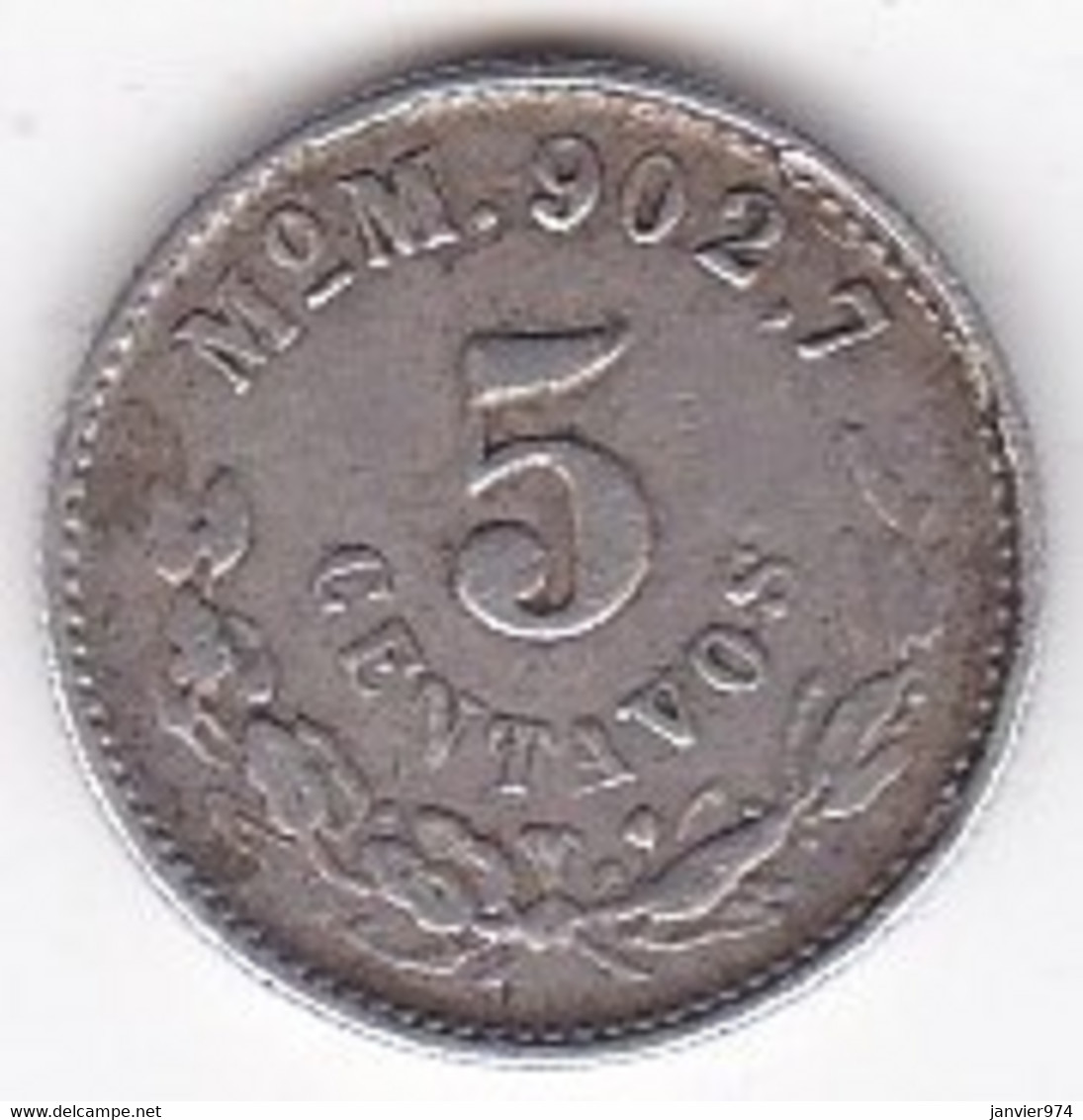 Mexique 5 Centavos 1903 Mo M, En Argent , KM# 400.2 - Mexiko