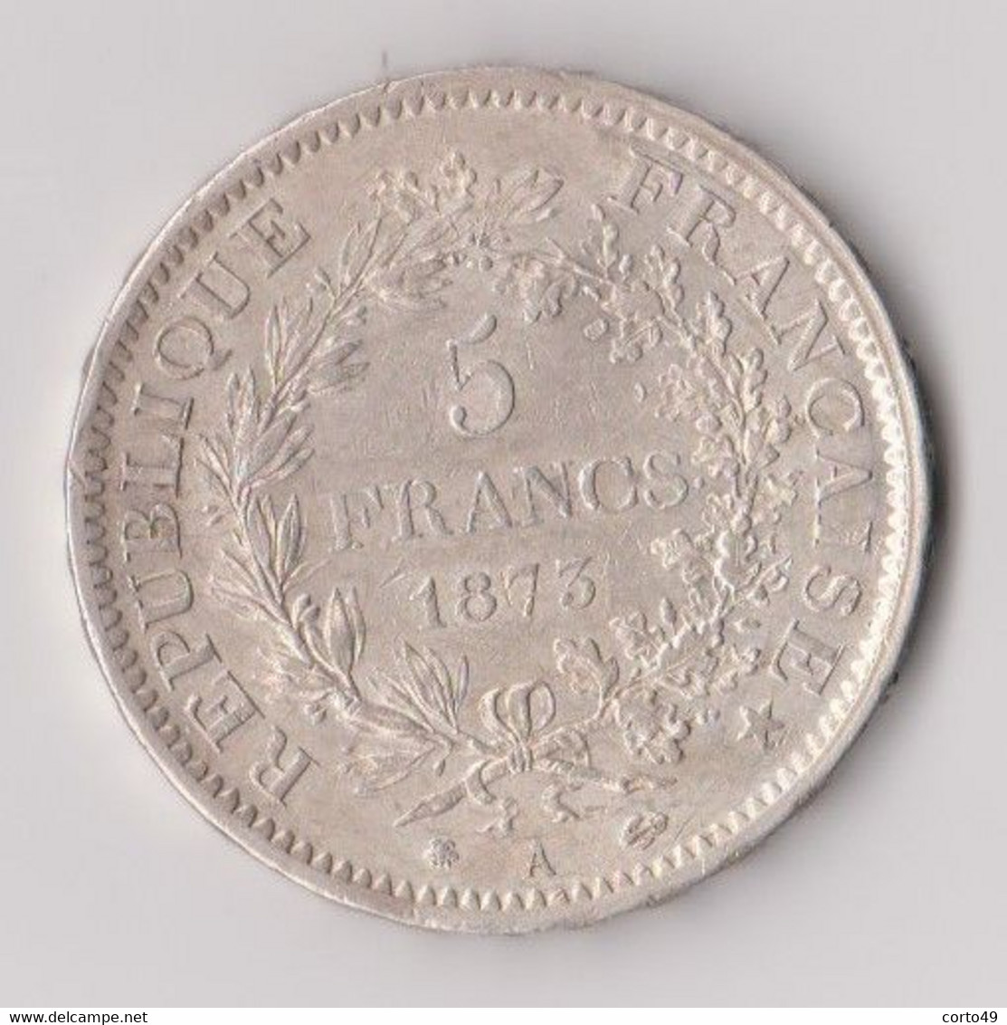 FRANCE - 5 FRANCS ARGENT HERCULE 1873 A -TB état ,voir Les 2 Scans ! - Altri & Non Classificati