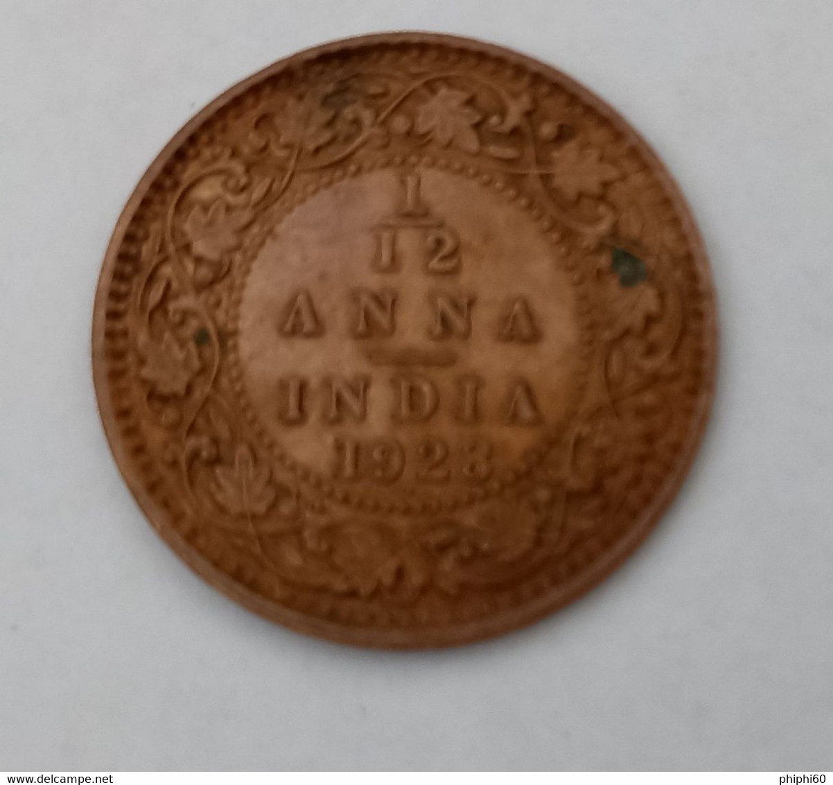 Pièce De Monnaie  INDE  - GEORGE V  -  1/12  ANNA 1928 - Otros – Asia