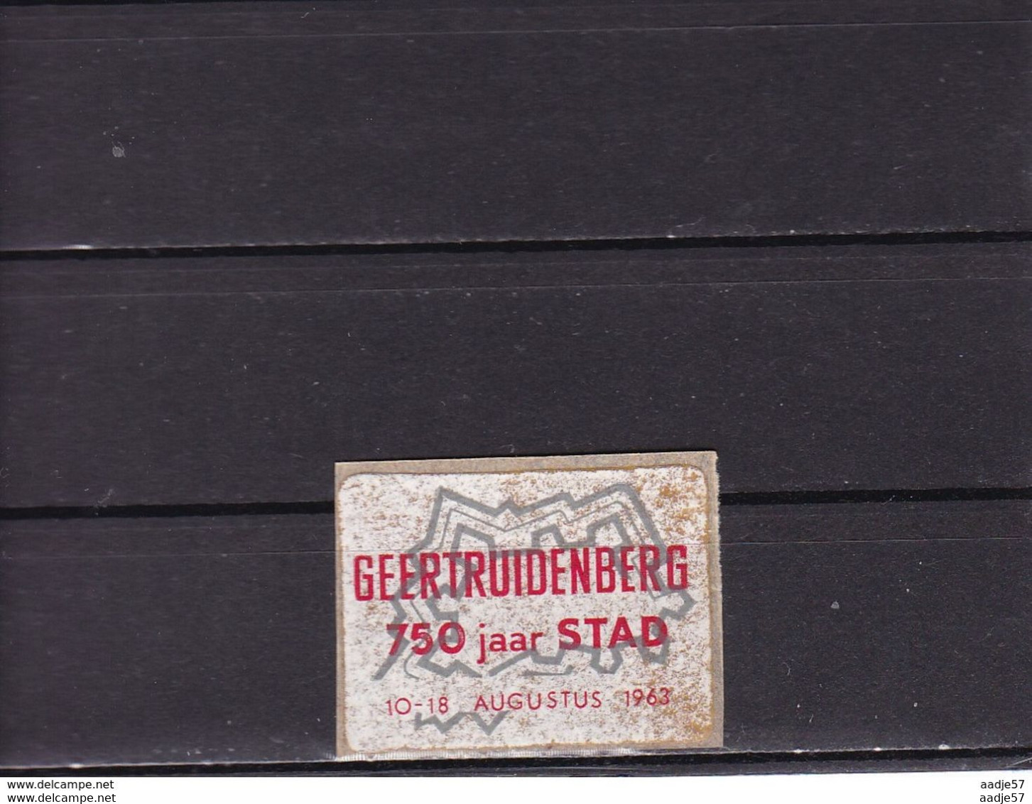 NEDERLAND Cinderella 1963 Geertruidenberg 750 Jaar Stad - Otros & Sin Clasificación