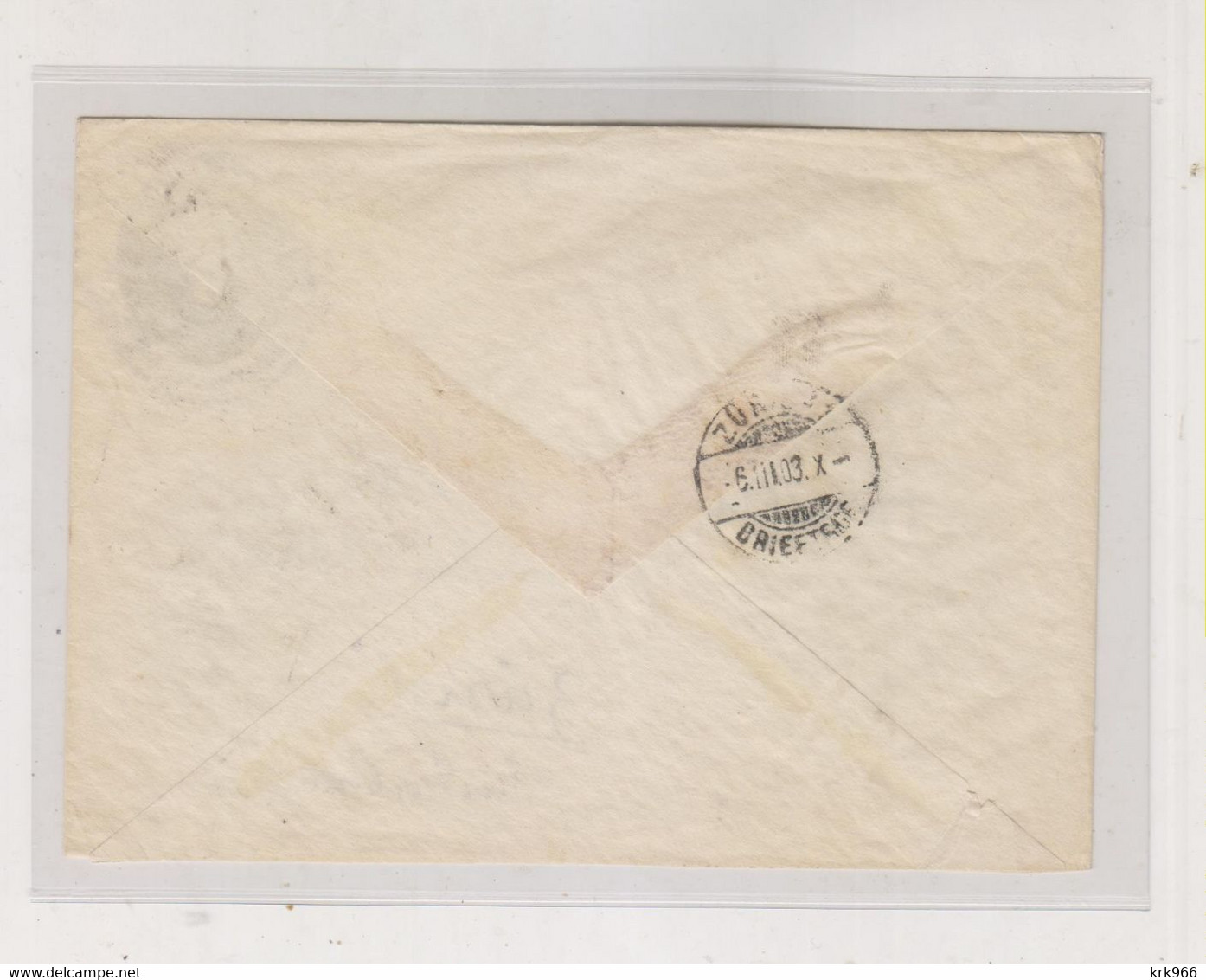 INDIA  1903 Nice   Postal Stationery Cover To Switzerland - Briefe