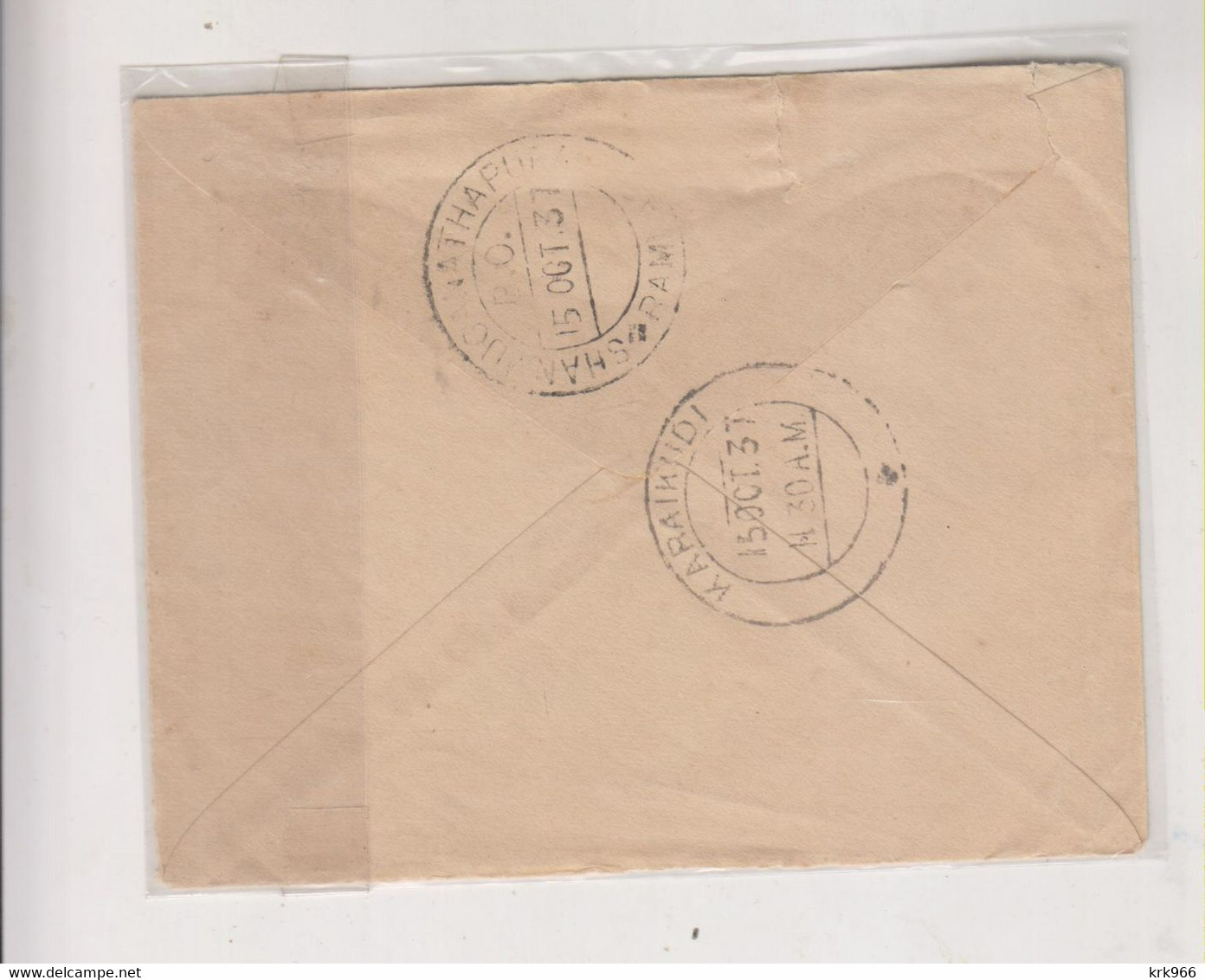 INDIA  1937 Nice   Postal Stationery Cover - Covers