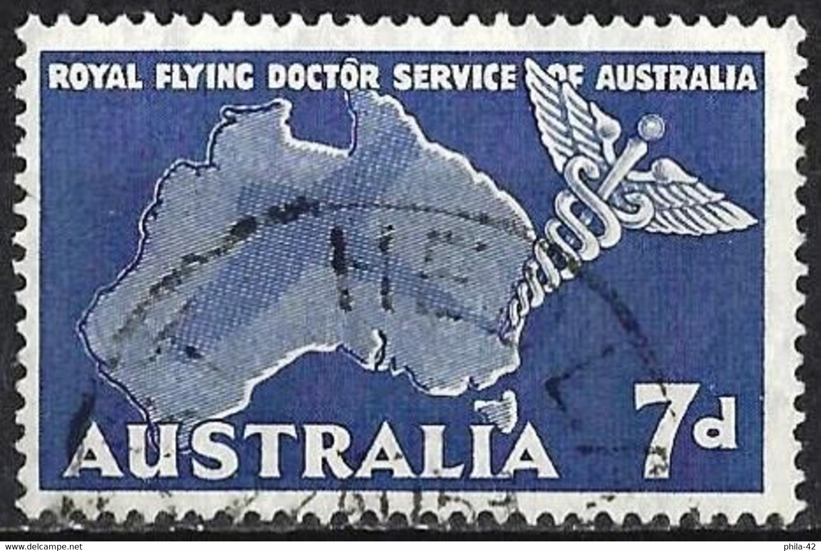 Australia 1957 - Mi 278 - YT Pa 9 ( Service " Flying Doctor " ) - Usados