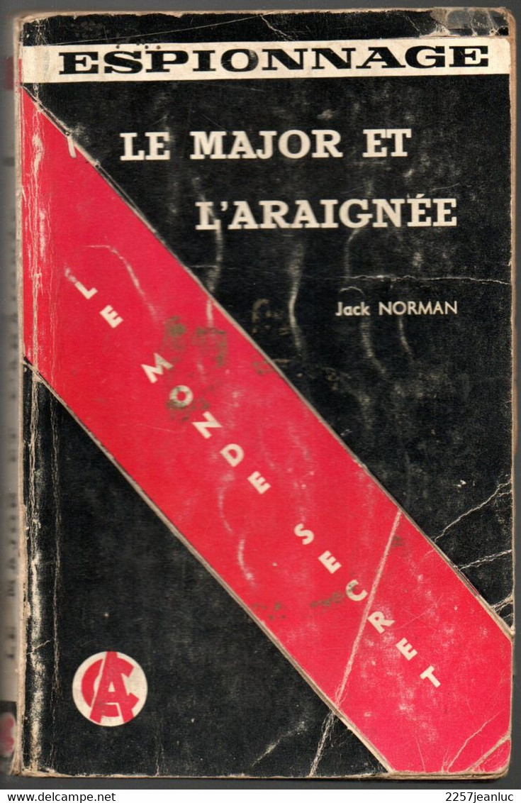 Roman Espionnage  - Editions C.A  N: 30 Le Major Et L'araignée De 1959 Jean Gabin Au Dos - Andere & Zonder Classificatie