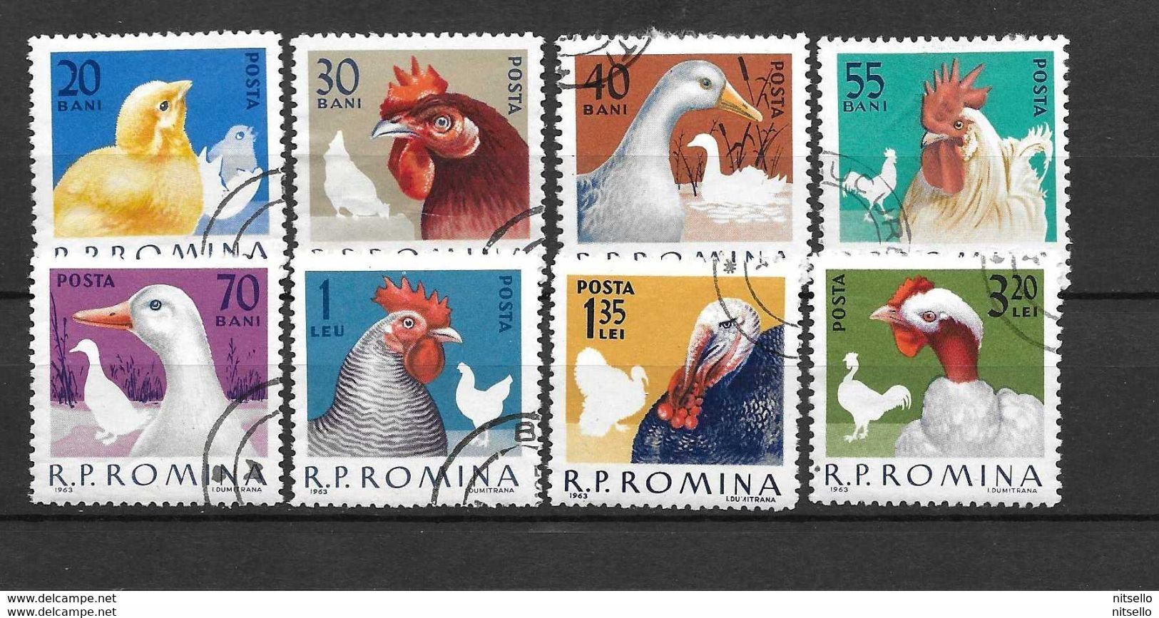 LOTE 1613  ///  RUMANIA    YVERT Nº:  1908/1915      ¡¡¡¡ LIQUIDATION !!!! - Used Stamps