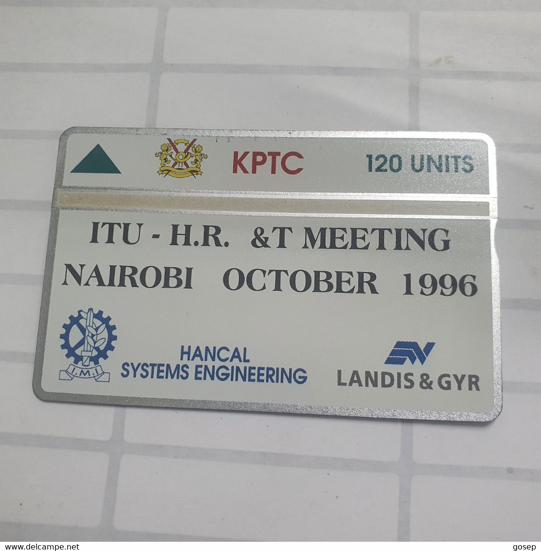 KENIA-(KEN-O-1)-ITU-Meeting Nairobi October1996-(610L02086)-(120units)-(tirage-2.100)-mint Card+3card Prepiad Free - Kenya