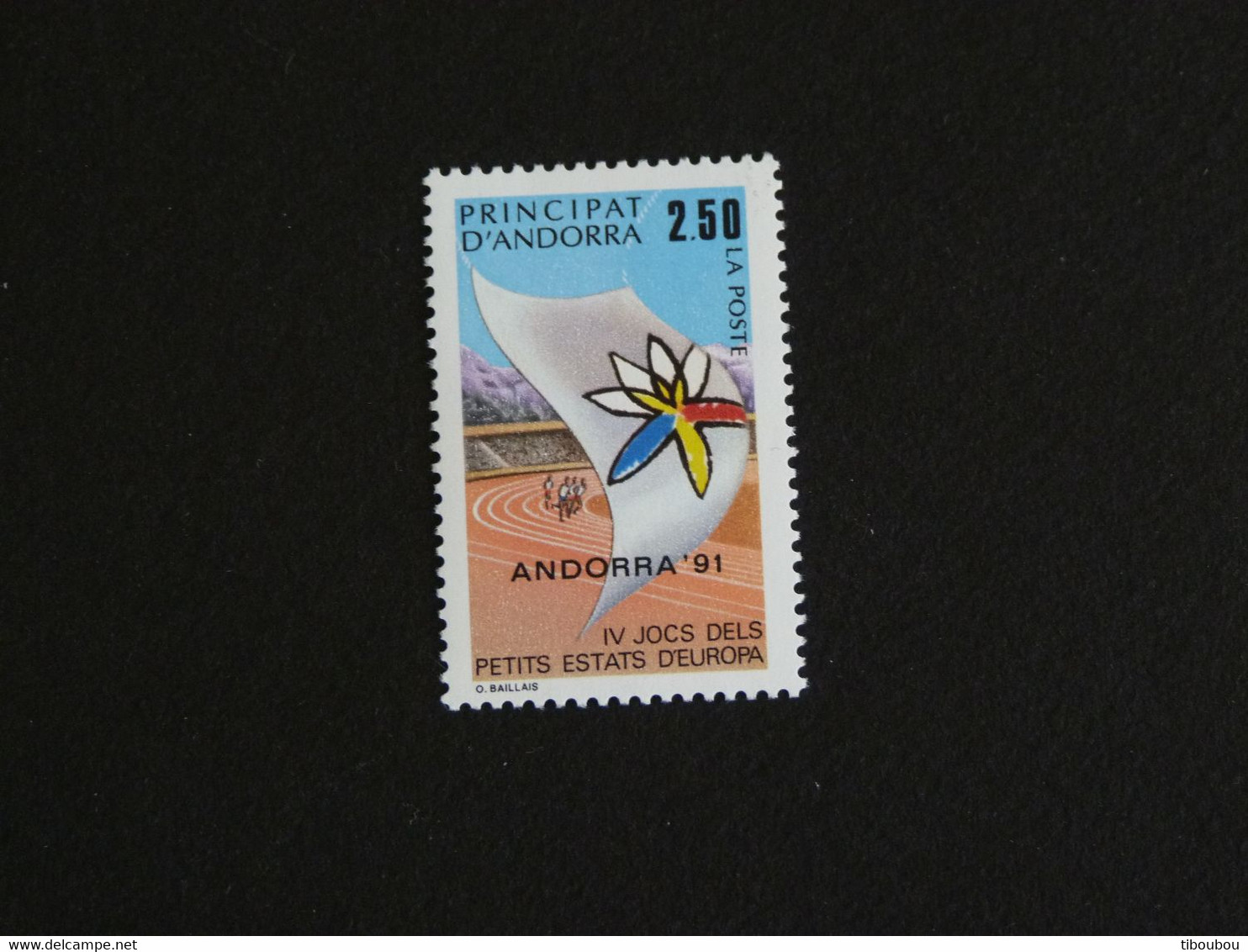 ANDORRE FRANCAIS ANDORRA YT 401 ** - JEUX SPORTIFS PETITS ETATS EUROPE - Lettres & Documents