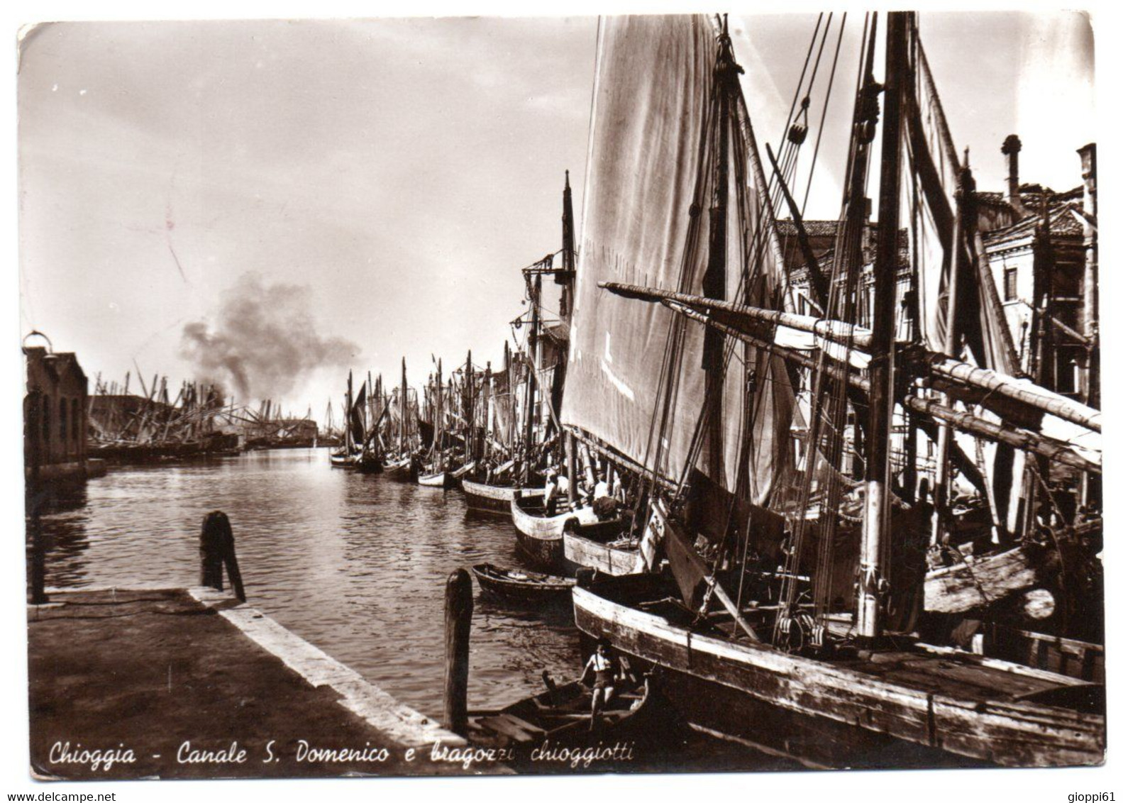 Chioggia - Canale S. Domenico E Bragozzi Chioggiotti - Chioggia