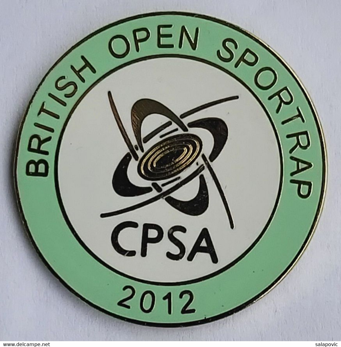 British Open Sporting (CPSA) Clay Pigeon Shooting Association 2012 Archery Shooting PINS BADGES A5/4 - Boogschieten