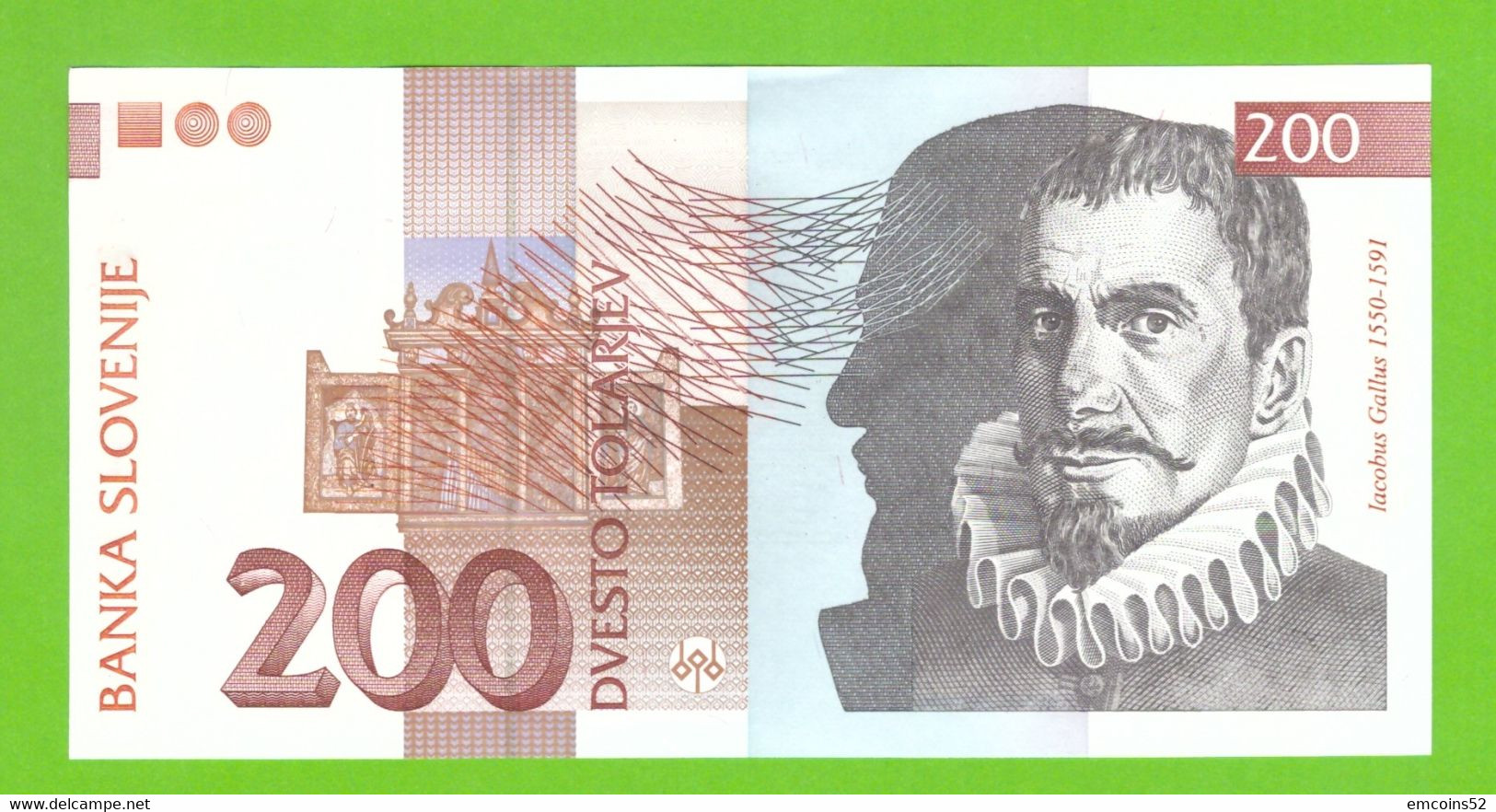 SLOVENIA 200 TOLARJEV 2004  P-15d  UNC - Slovénie