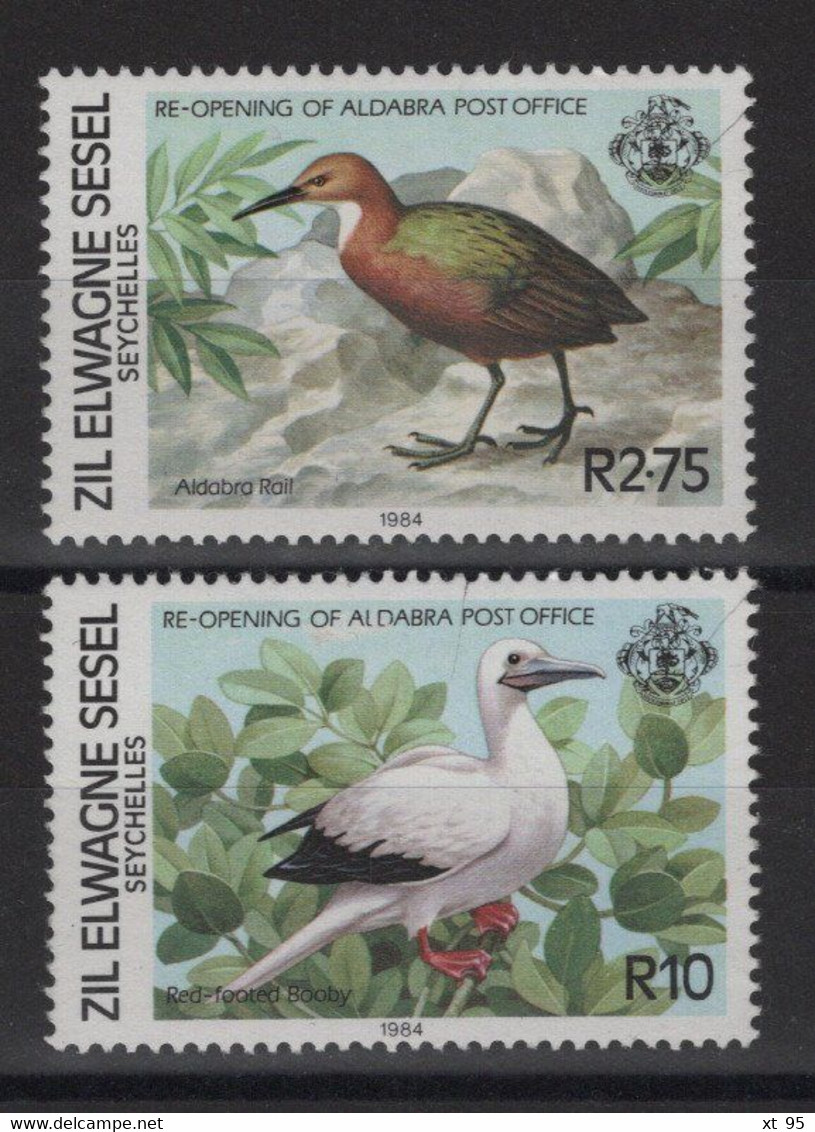 Seychelles - Zil Elwagne Sesel - N°94 + 96 - Faune - Oiseaux - Cote 6.50€ - ** Neuf Sans Charniere - Seychelles (1976-...)