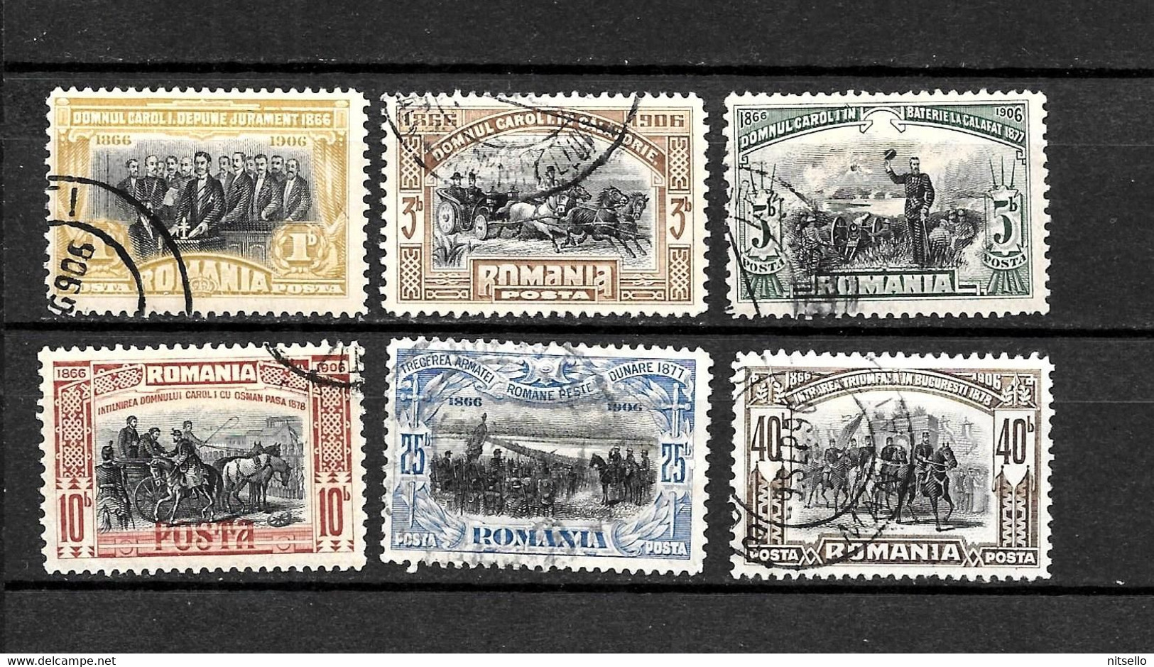 LOTE 1613  ///  RUMANIA    YVERT Nº: 172/175+177/178  CATALOG./COTE: 6,50€  ¡¡¡¡ LIQUIDATION !!!! - Usado