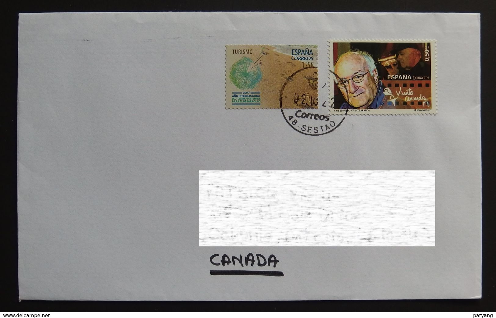 2022 Spain To Canada Cover - Covers & Documents