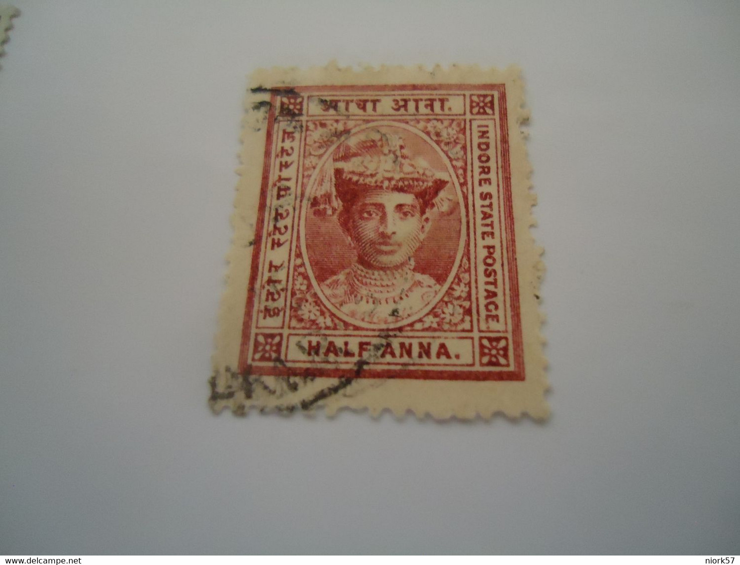 INDORE   STATES  INDIA USED  STMPS  KING - Holkar