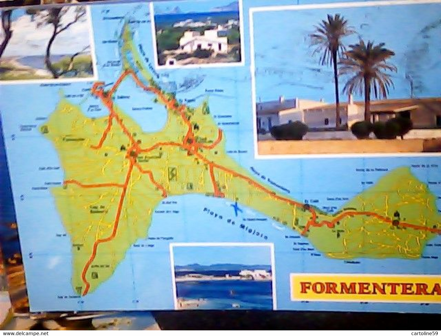 SPAIN ESPANA  FORMENTERA MULTI VIEW  VUES   VB1988 IP7533 - Formentera