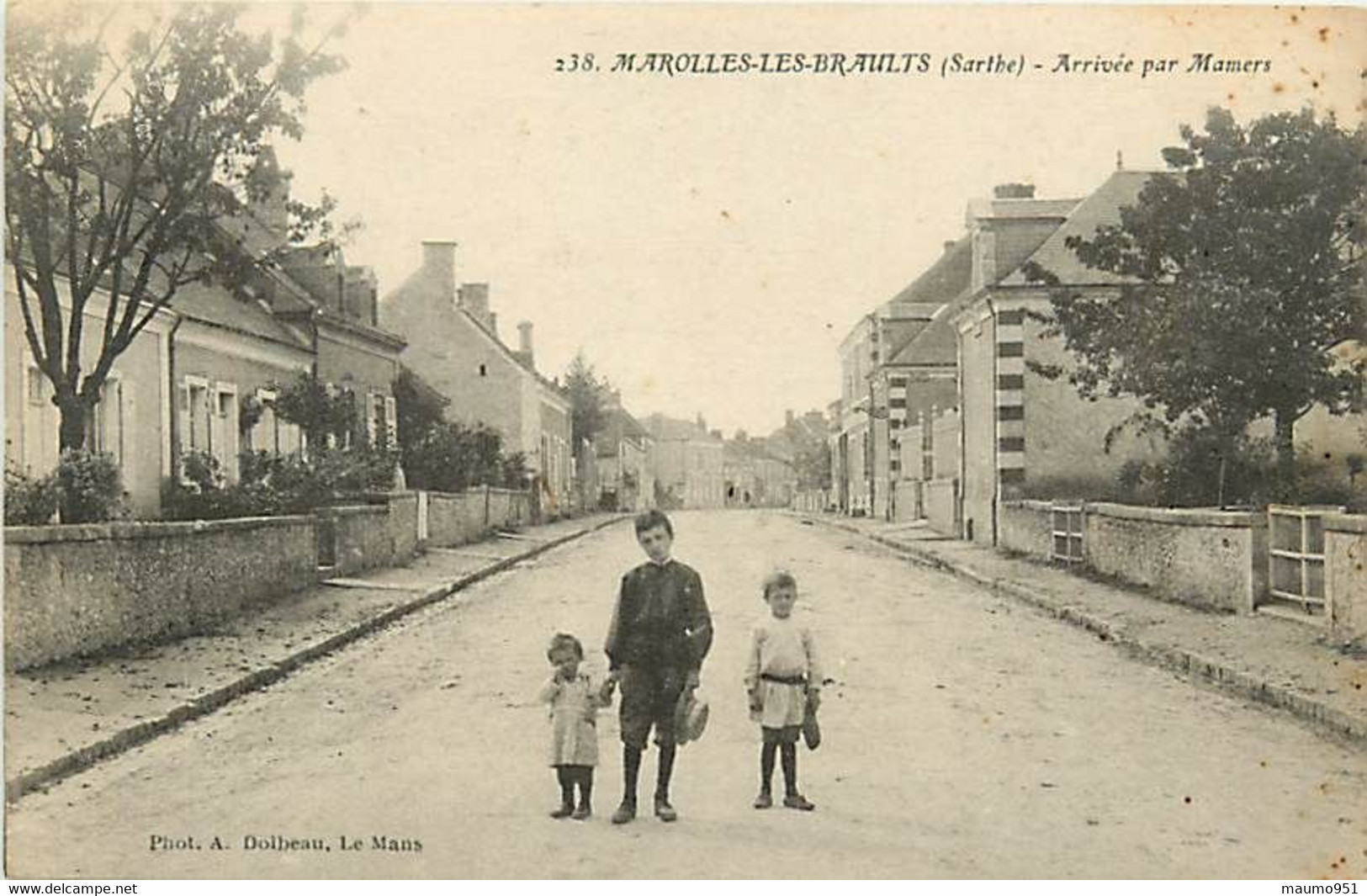 72 MAROLLES LES BRAULTS - ROUTE DE COURGAINS - Marolles-les-Braults