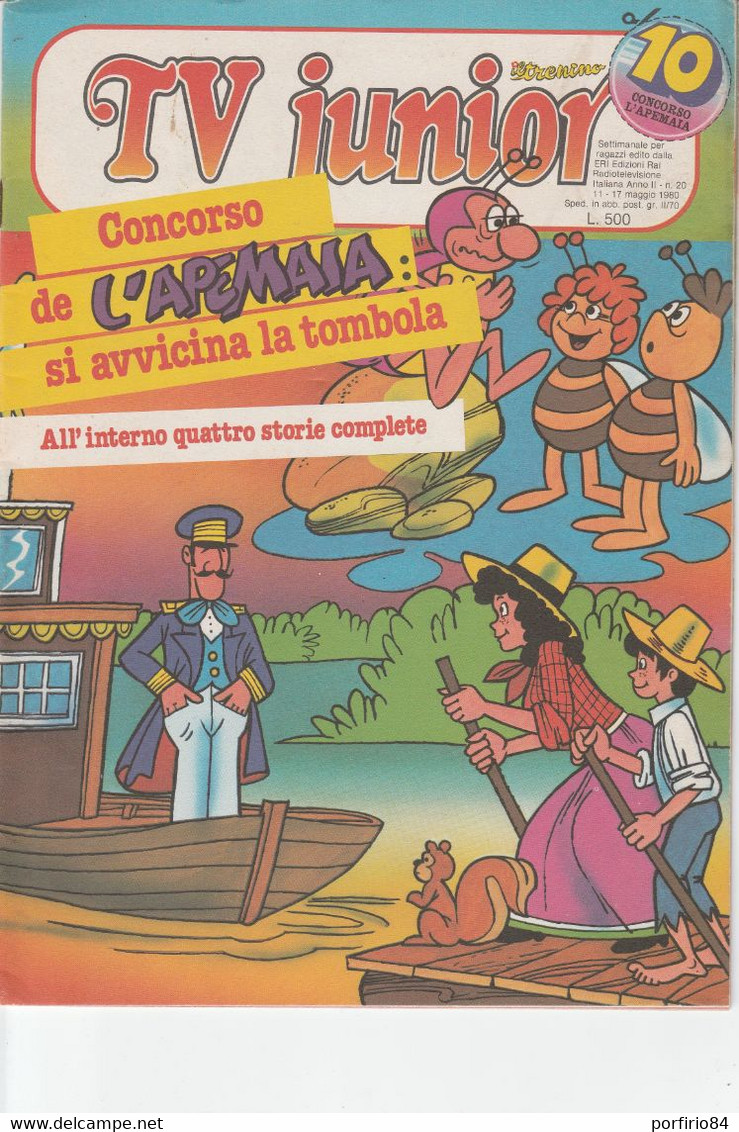 VINTAGE RIVISTA TV JUNIOR N. 10 11/17 MAGGIO 1980 - Televisione