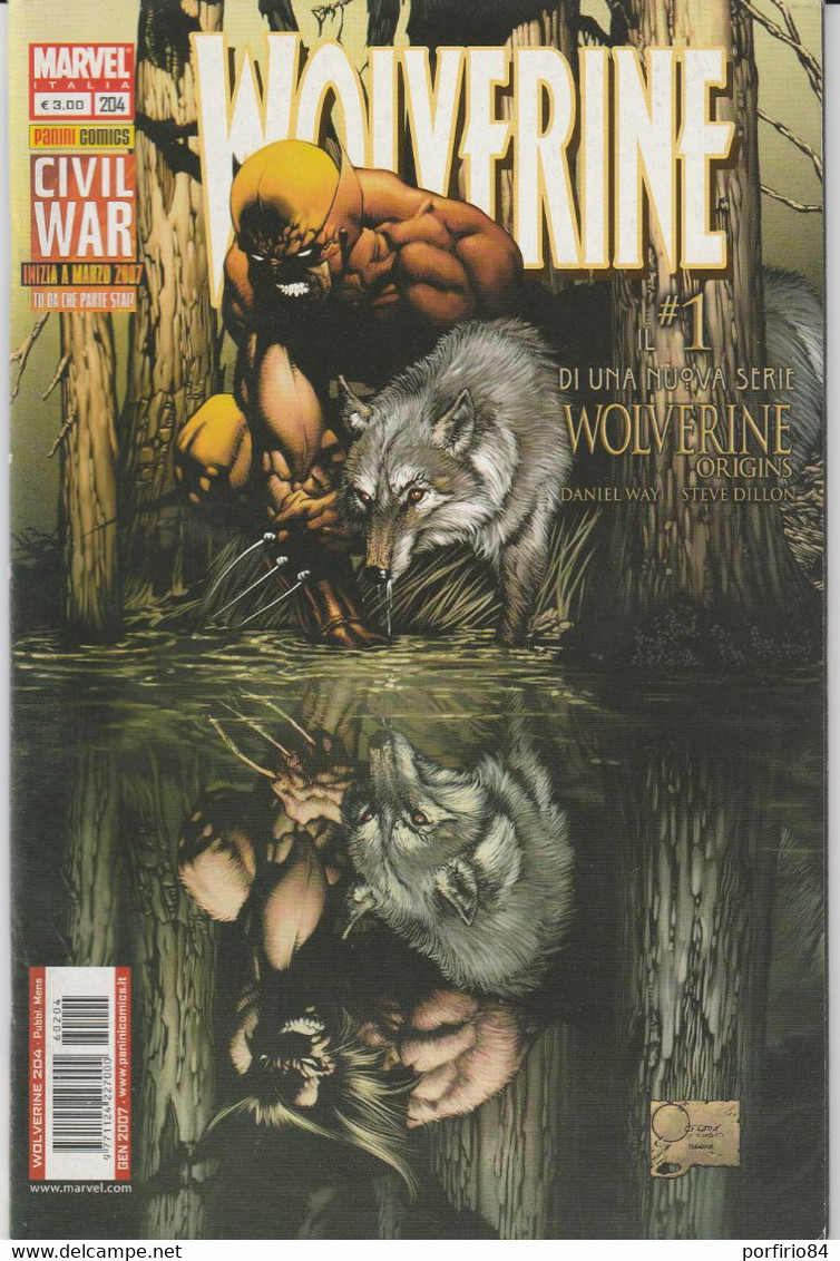 WOLVERINE  - NUMERO 204 - PANINI COMICS- 2007 - Super Eroi