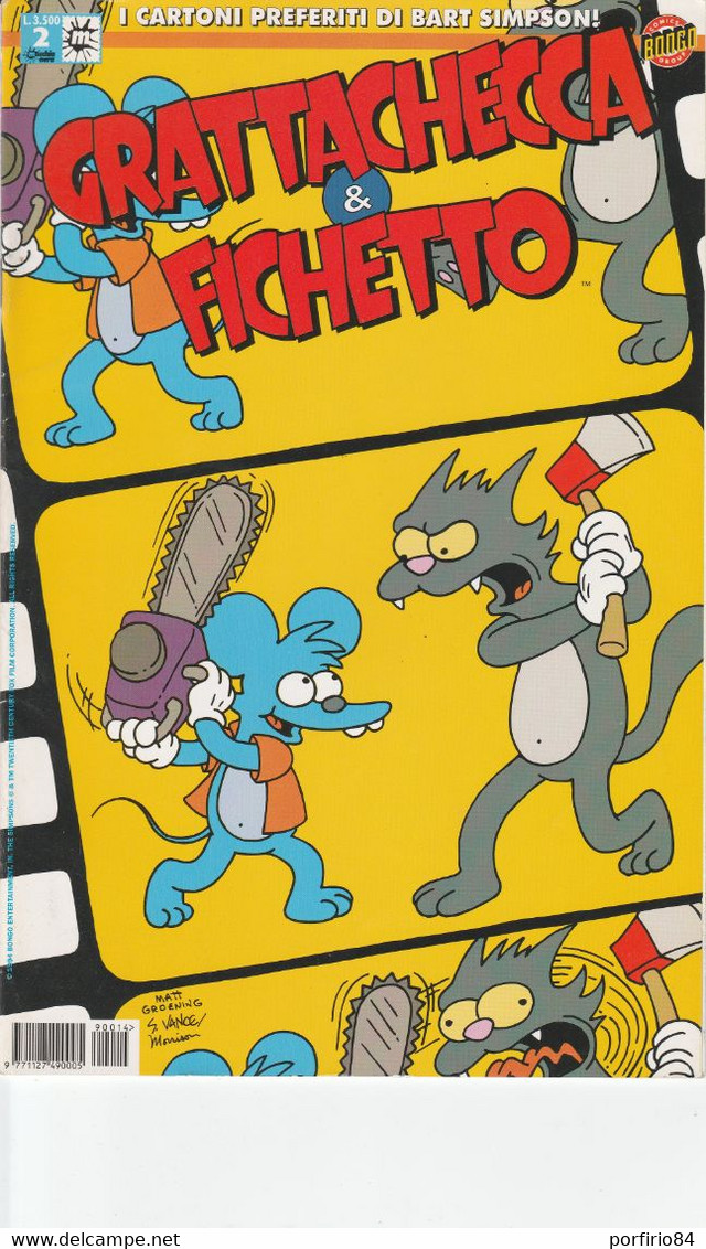 GRATTACHECCA E FICHETTO N. 2 - SIMPSON COMICS N. 14 - OTTOBRE 1999 - Humoristiques
