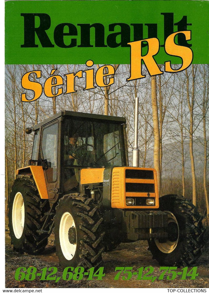 1984 AGRICULTURE DOCUMENTATION TECHNIQUE ET PUBLICITAIRE TRACTEURS RENAULT SERIE RS B.E. VOIR SCANS - Werbung