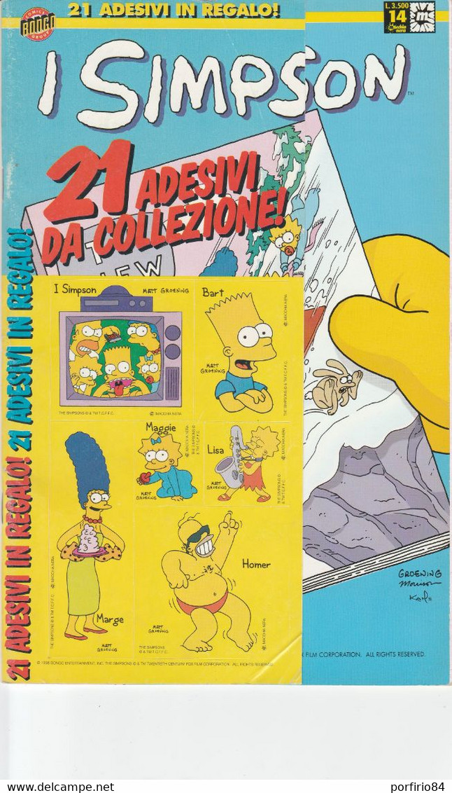 I SIMPSON COMICS N.14 CON ADESIVI - Humoristiques