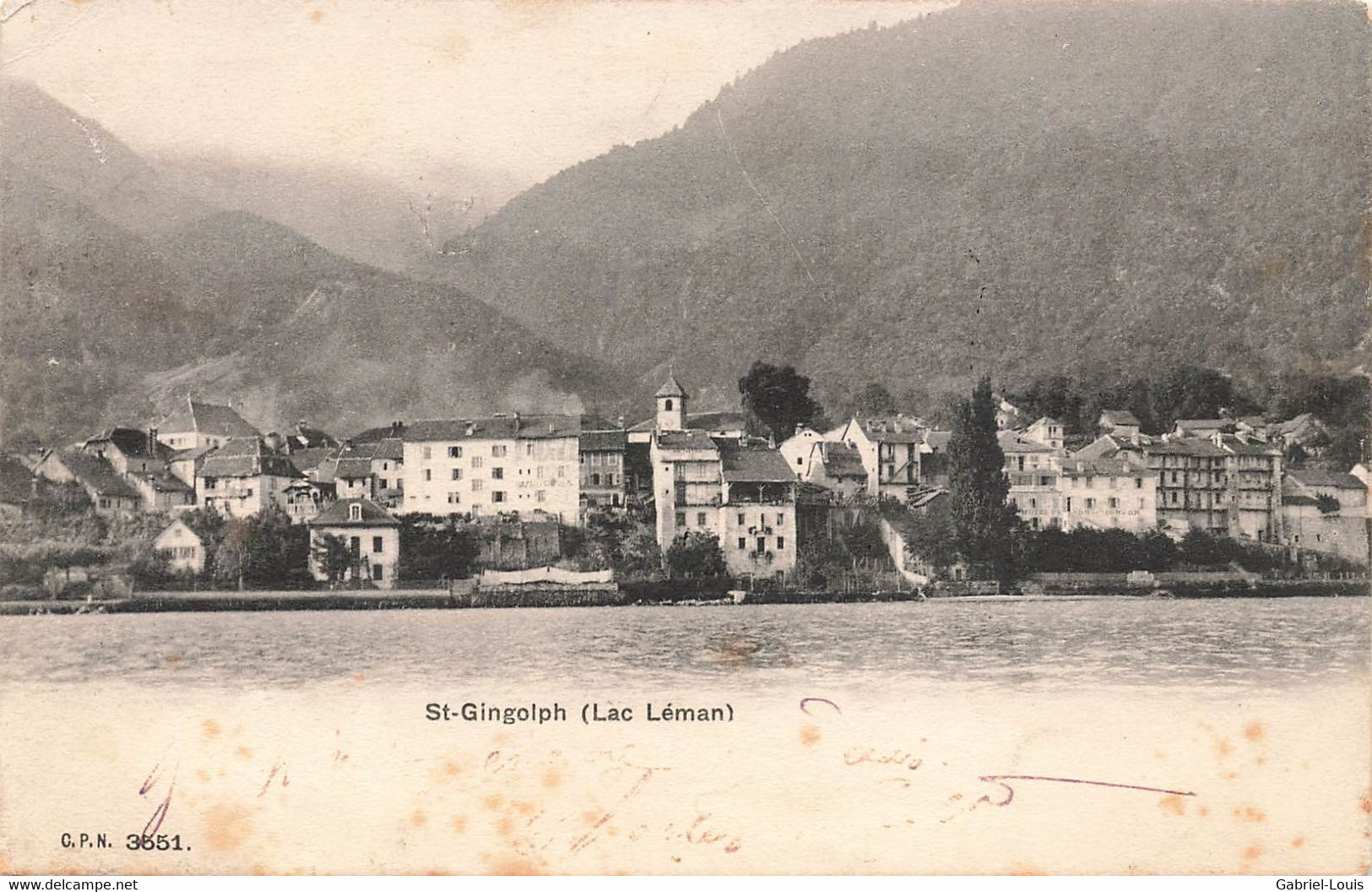 St. Gingolph  Lac Léman 1905 - Saint-Gingolph