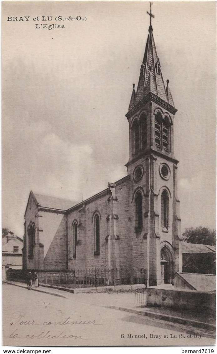 95  Bray   Et Lu -   L'eglise - Bray-et-Lû