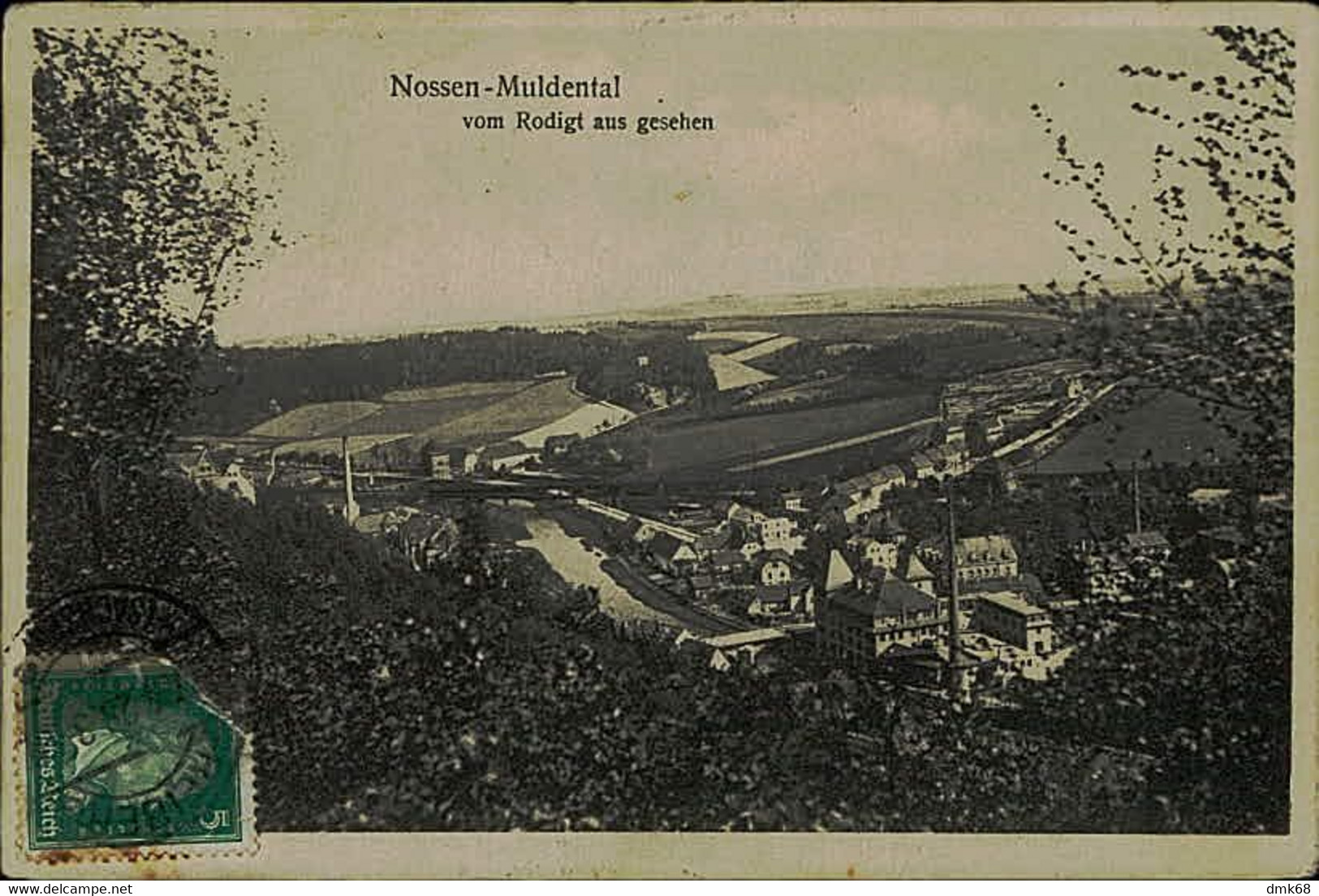 AK GERMANY - NOSSEN - MULDENTAL - VOM RODIGT AUS GESEHEN - MAILED 1928 (G6) - Nossen