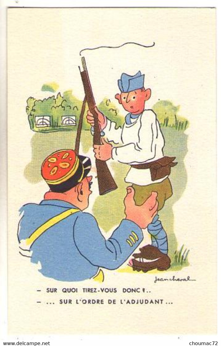 (Illustrateurs) 706, Cheval Jean Cheval, G Picard, Militaria Humour - Cheval