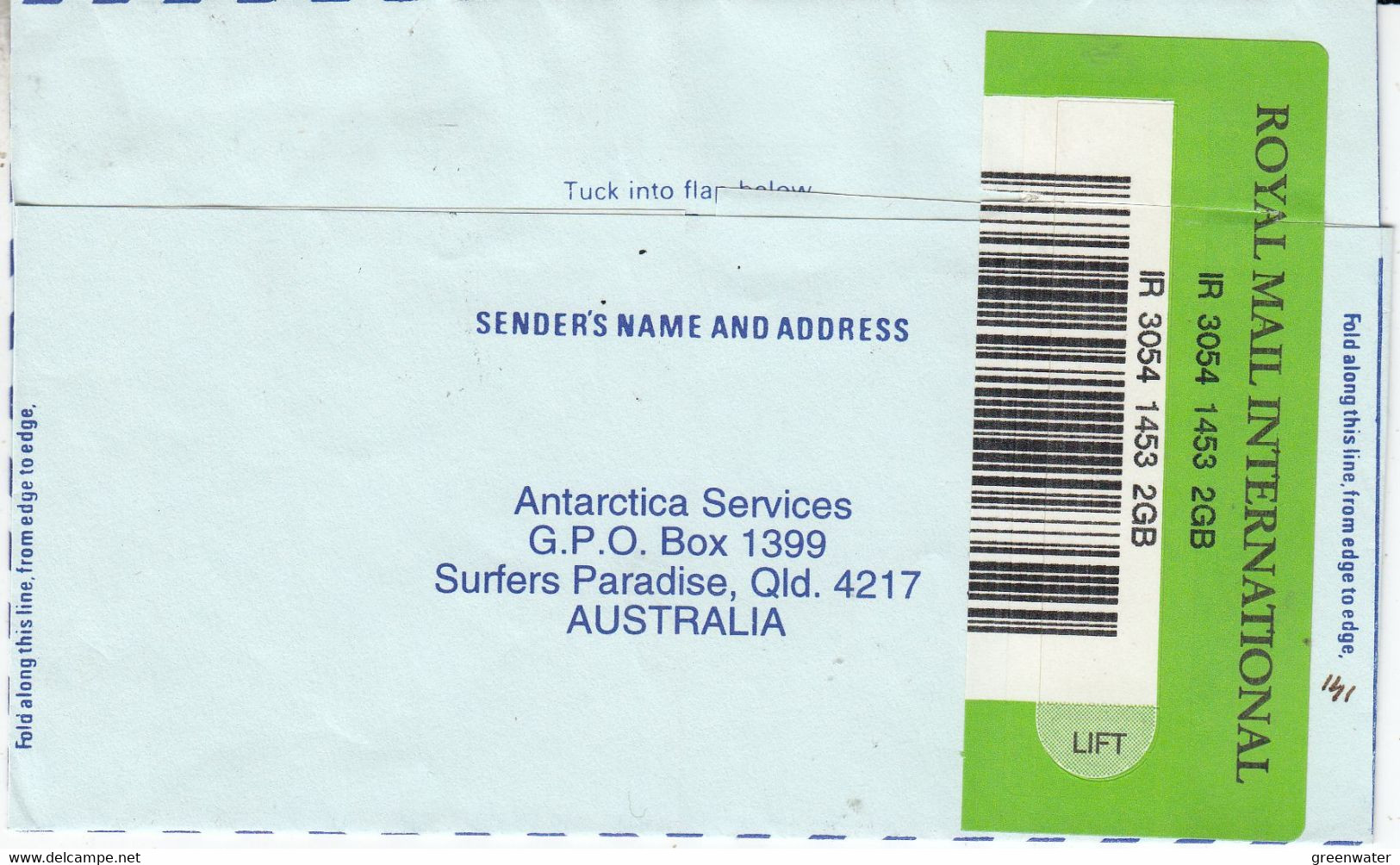 Falkland Islands 1996 Registered Airmail To Austria Ca Port Stanley 8 FE 96  (FL207B) - Falkland