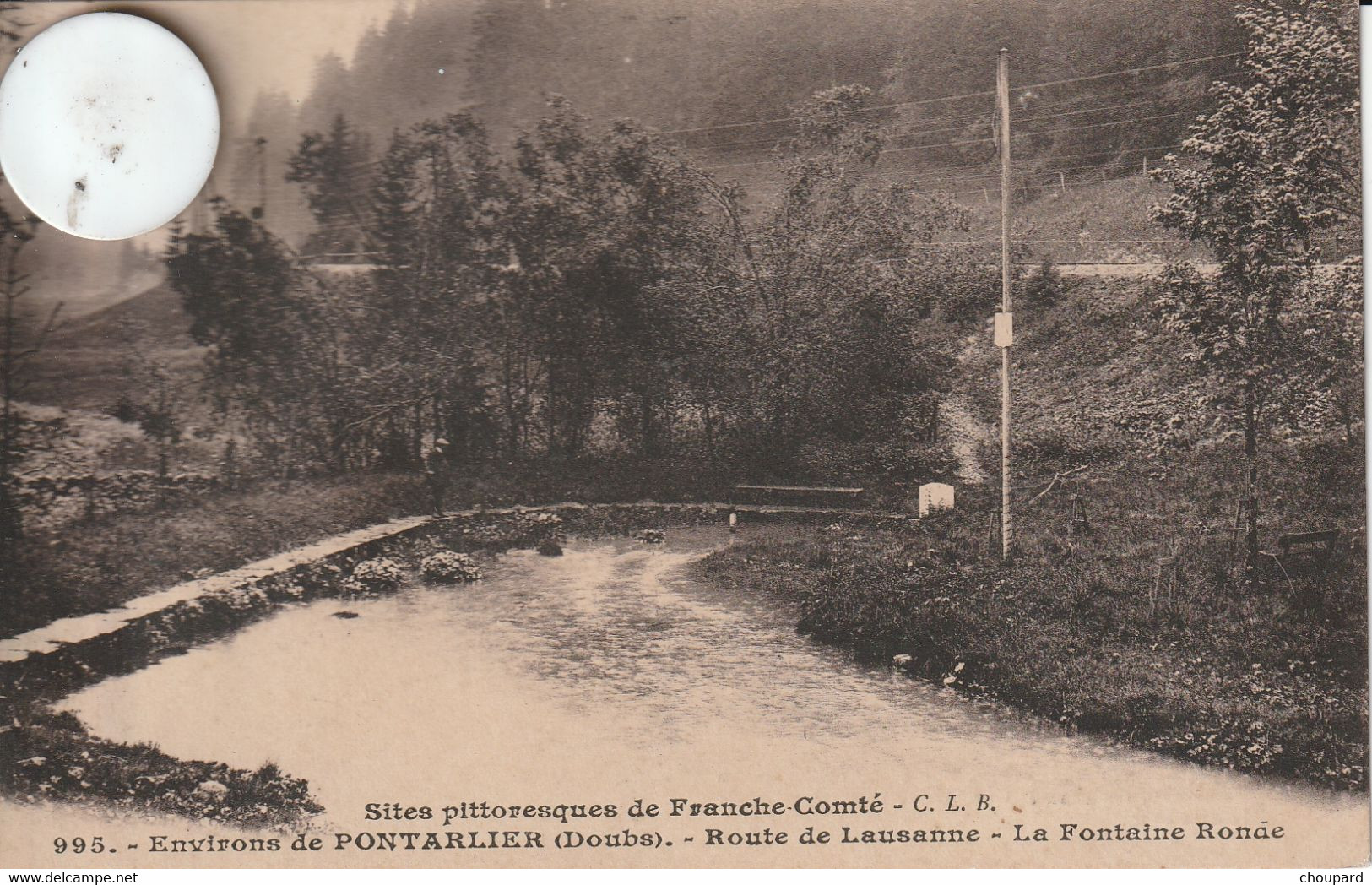 25 -Très Belle Carte Postale Ancienne De  PONTARLIER  Route De Lausanne - Pontarlier