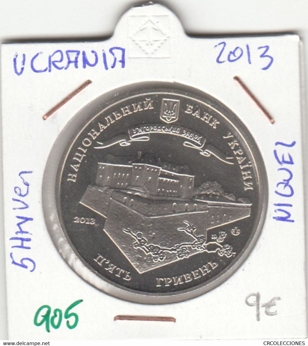 CR0905 MONEDA UCRANIA 5 HRYVEN 2013 NIQUEL 9 - Ucrania