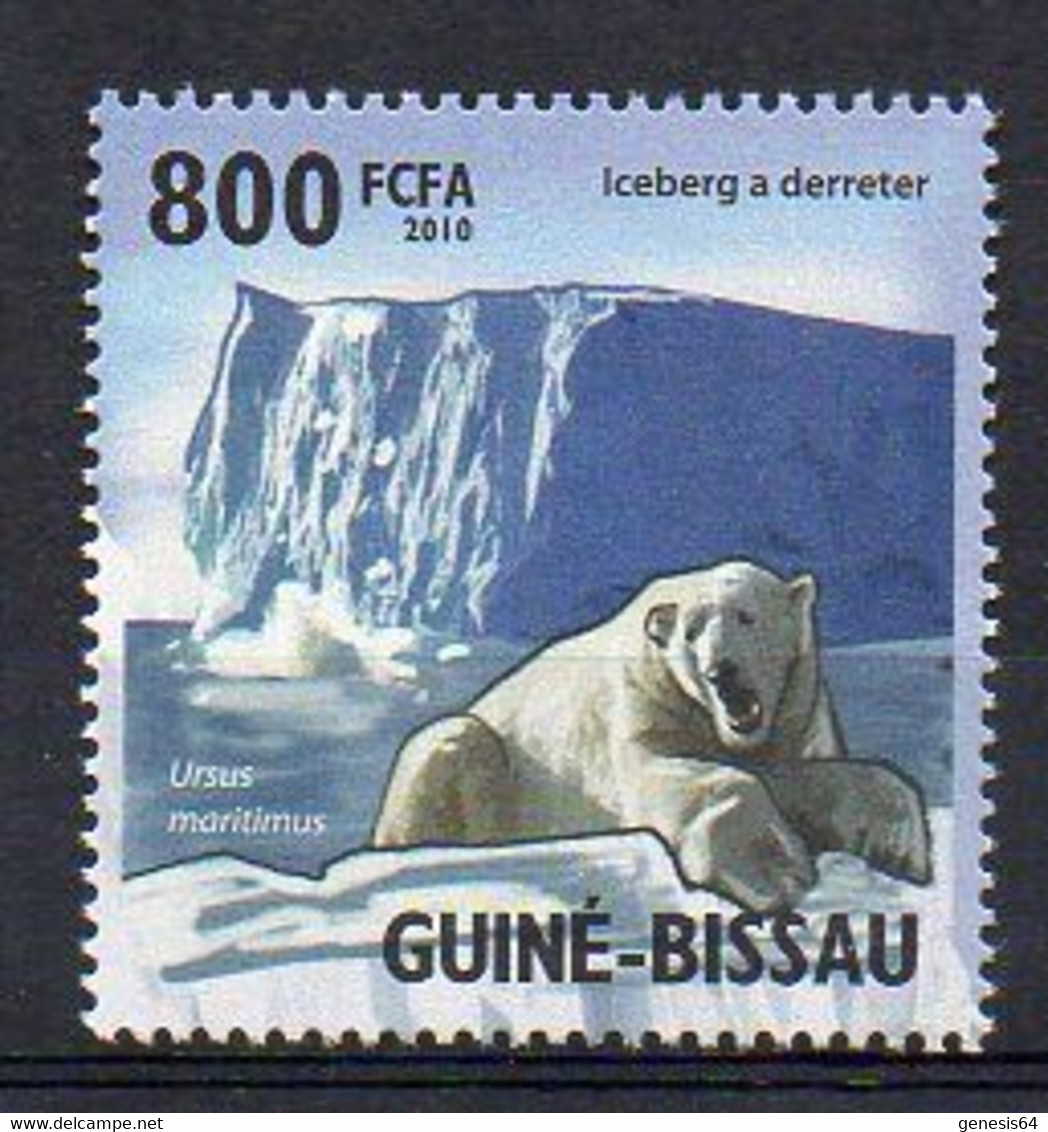 Polar Fauna - (Guinea Bissau) MNH (3W0274) - Preservar Las Regiones Polares Y Glaciares