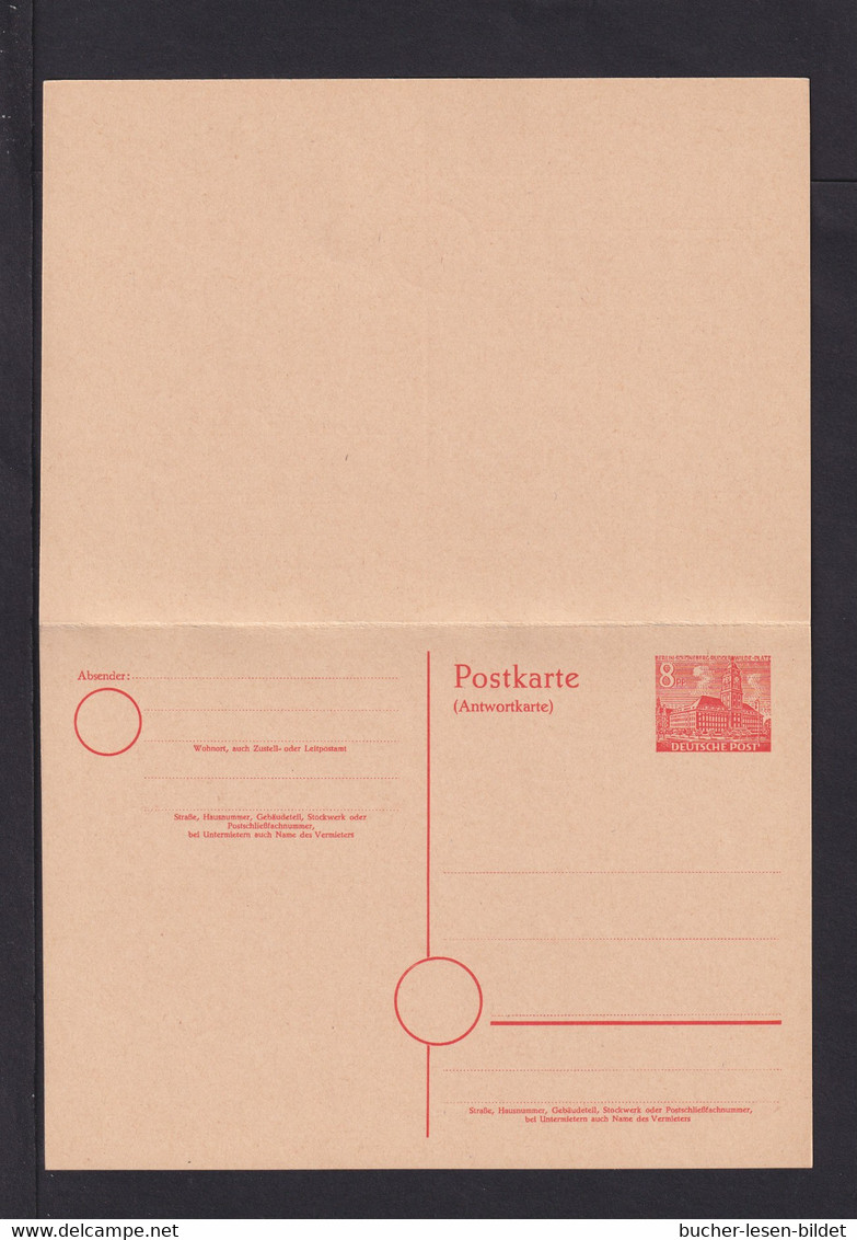 8 Pf. Orange Doppel-Ganzsache (P 14) - Ungebraucht - Cartoline - Nuovi