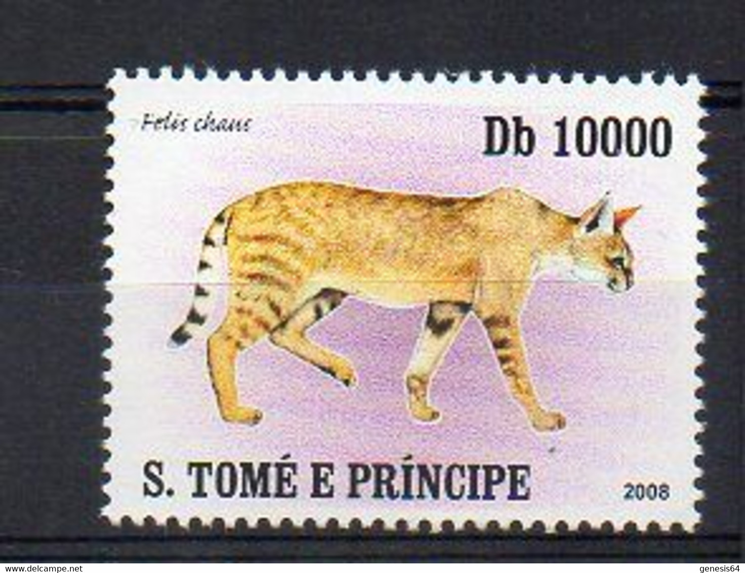 Fauna. Lynxes - (S. Tome) MNH (3W0334) - Big Cats (cats Of Prey)