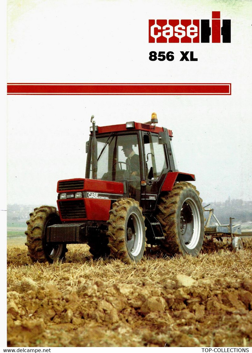 1983  AGRICULTURE DOCUMENTATION PUBLICITAIRE TRACTEURS CASE Hi 856 XL B.E. VOIR SCANS - Publicidad