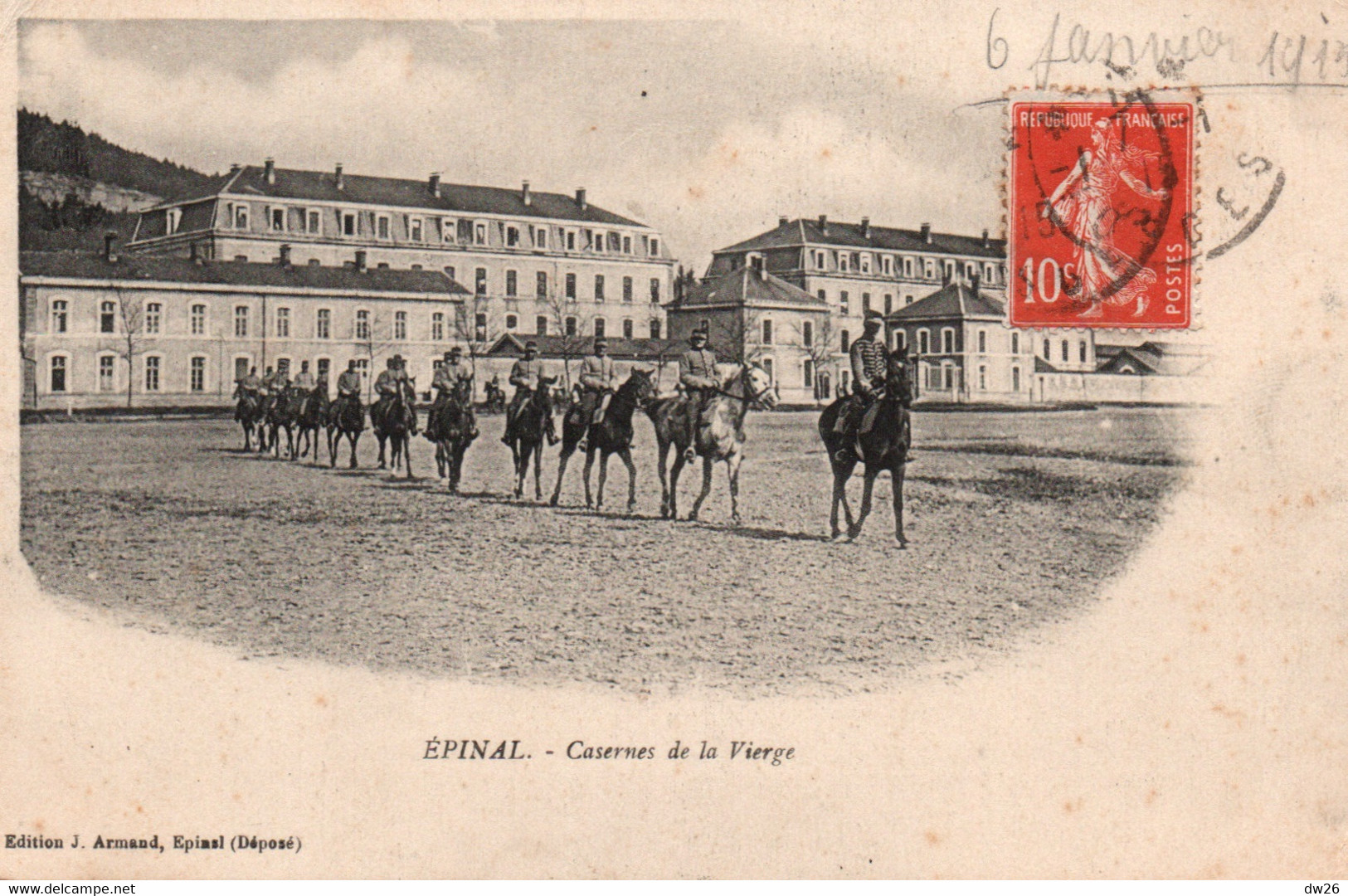 Epinal (Vosges) Casernes De La Vierge (de Cavalerie) Edition J. Armand - Barracks