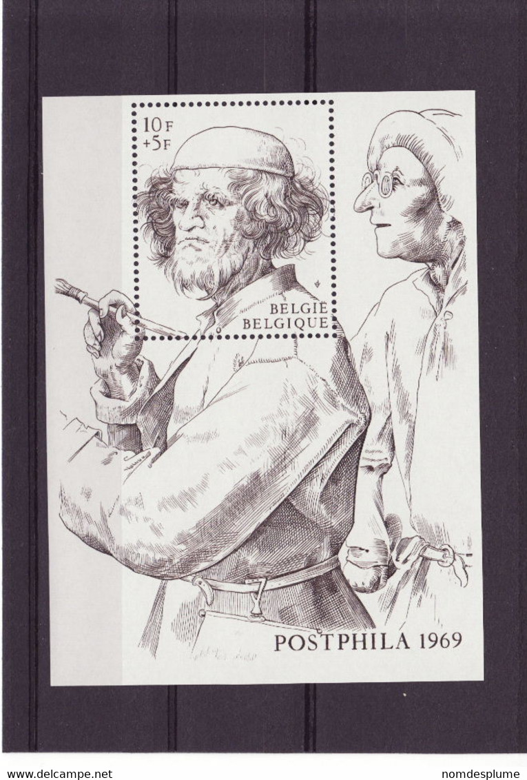 4876r) Souvenir Sheet  MNH Belgium Semi Postal Postphilia Painting - Grabados