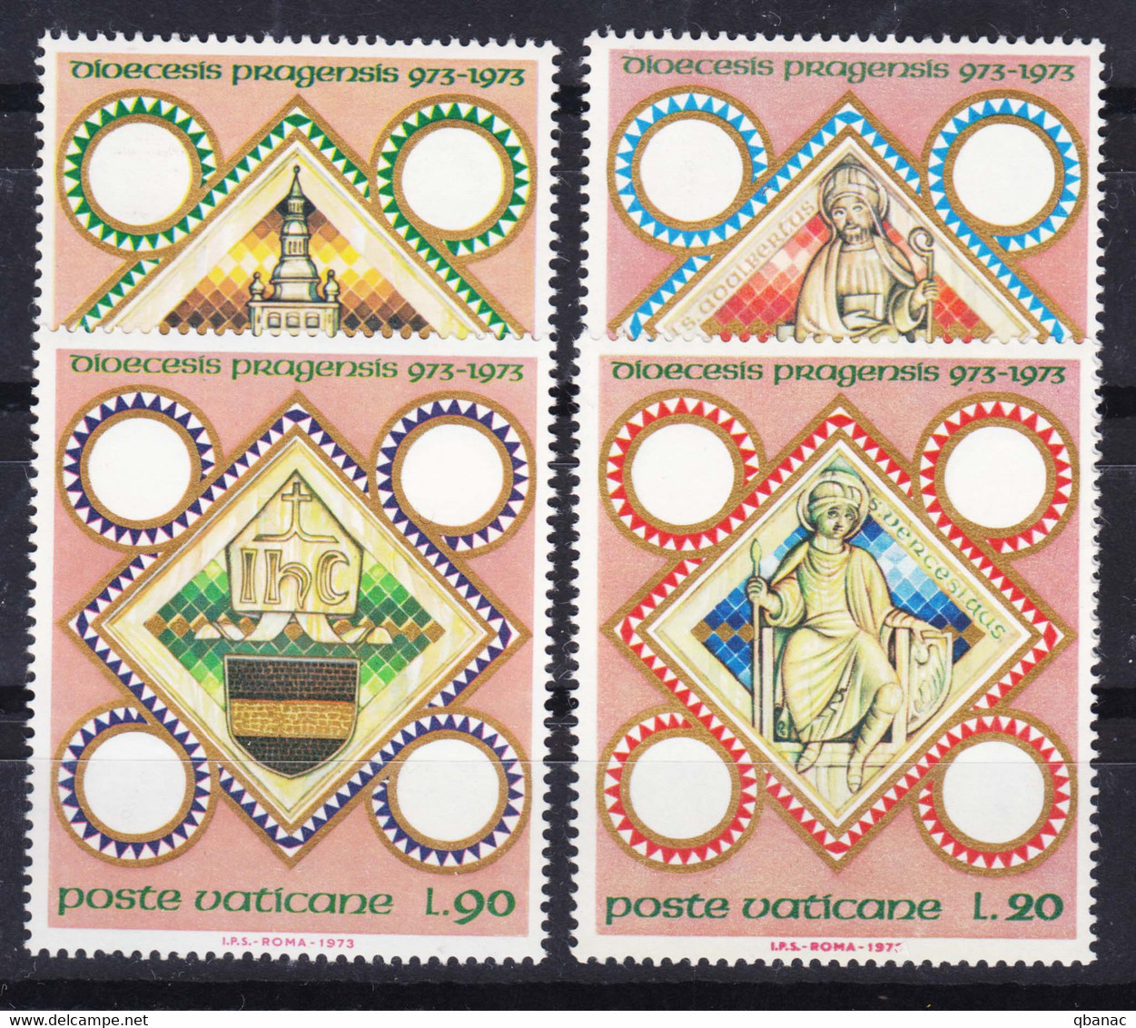 Vatican 1973 Mi#625-628 Mint Never Hinged - Neufs