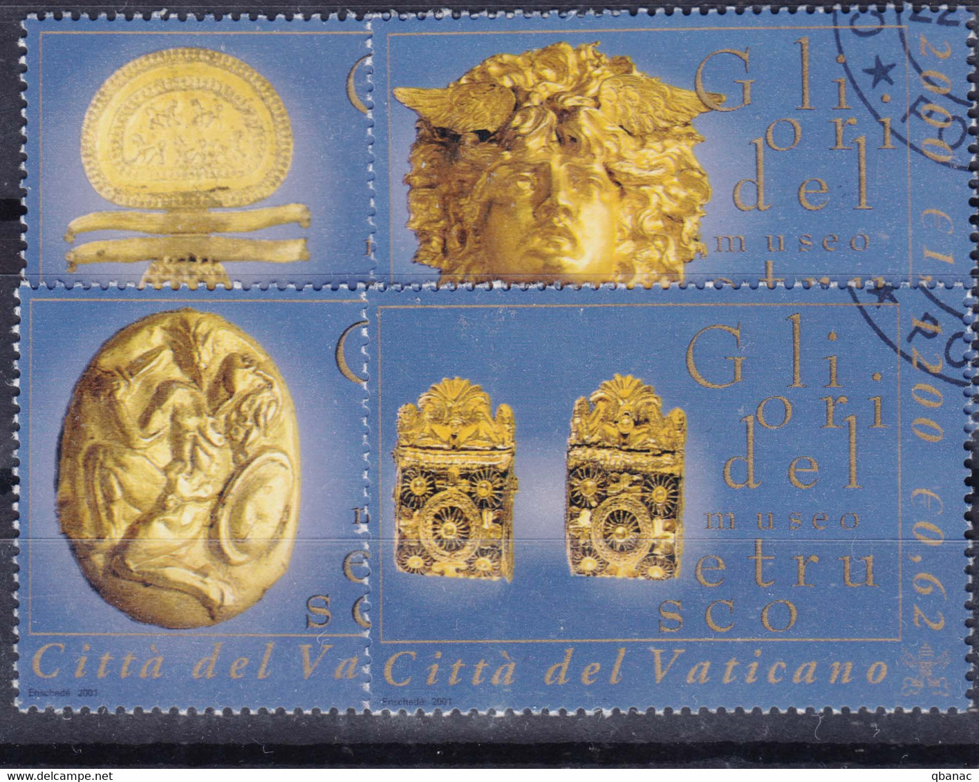 Vatican 2001 Mi#1386-1389 Used - Gebraucht