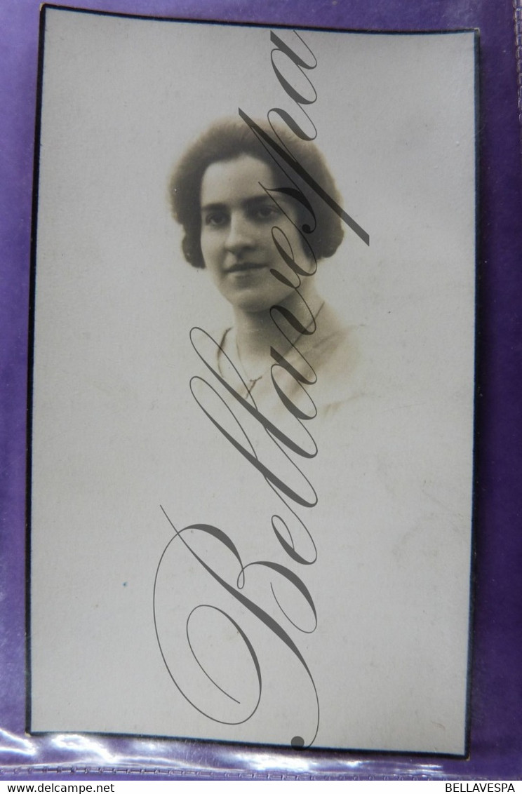 Bidprentje Jeanne VAN GASTEL. Echt E. Van Crrooneborch Antwerpen 1901-Mechelen 1933 - Andachtsbilder