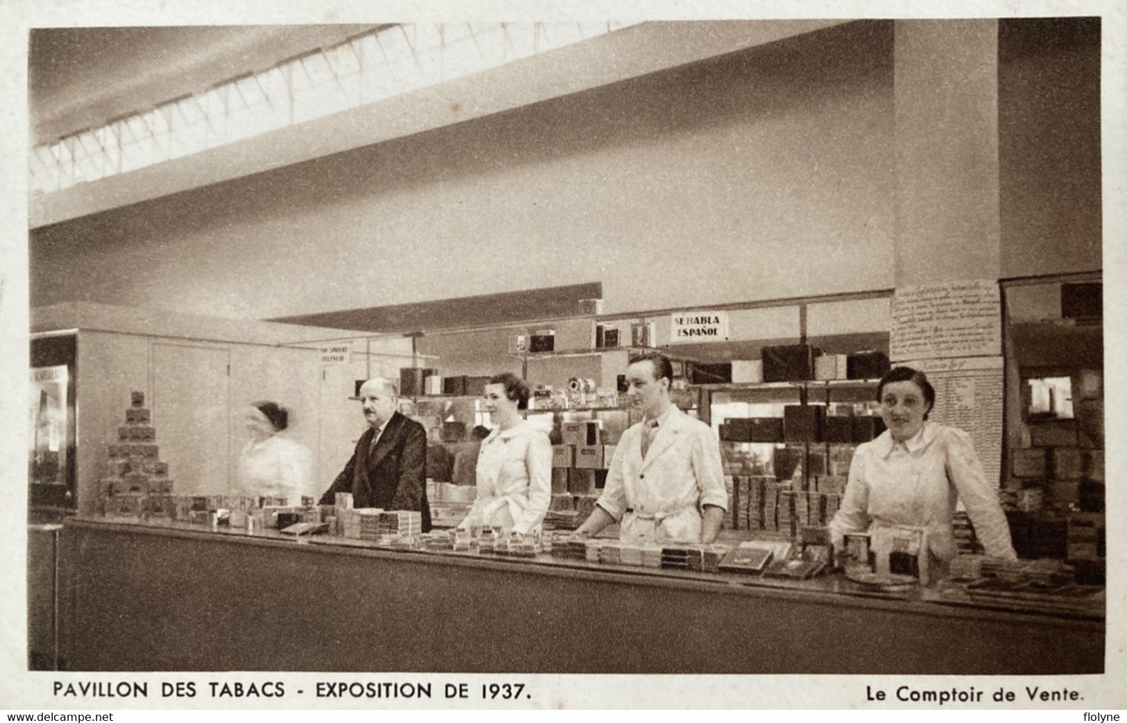 Paris - Exposition 1937 - Pavillon Débit Tabac Tabacs - 4 Cpa - Exposiciones