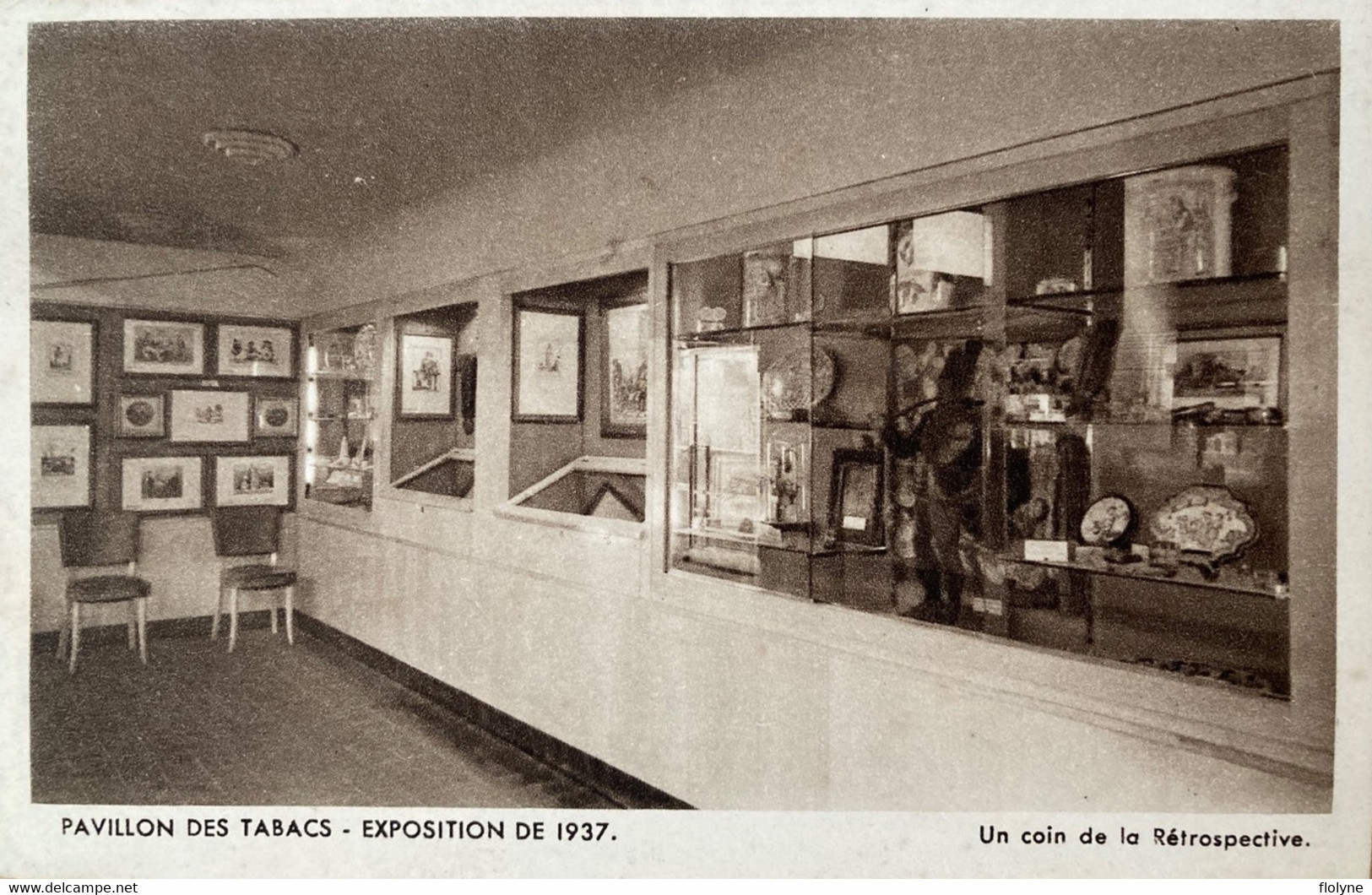Paris - Exposition 1937 - Pavillon Débit Tabac Tabacs - 4 Cpa - Exposiciones