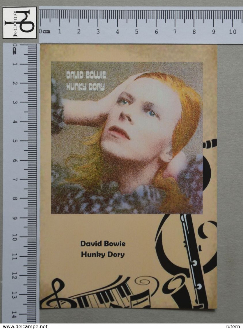 POSTCARD - DAVID BOWIE -  LP'S COLLETION -   2 SCANS  - (Nº48292) - Musica E Musicisti