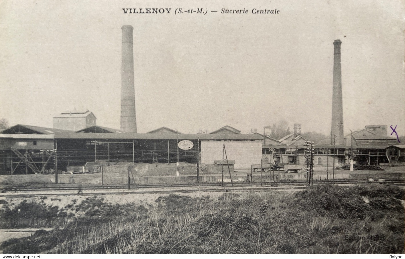 Villenoy - La Sucrerie Centrale - Usine Cheminée Sucre Raffinerie - Villenoy